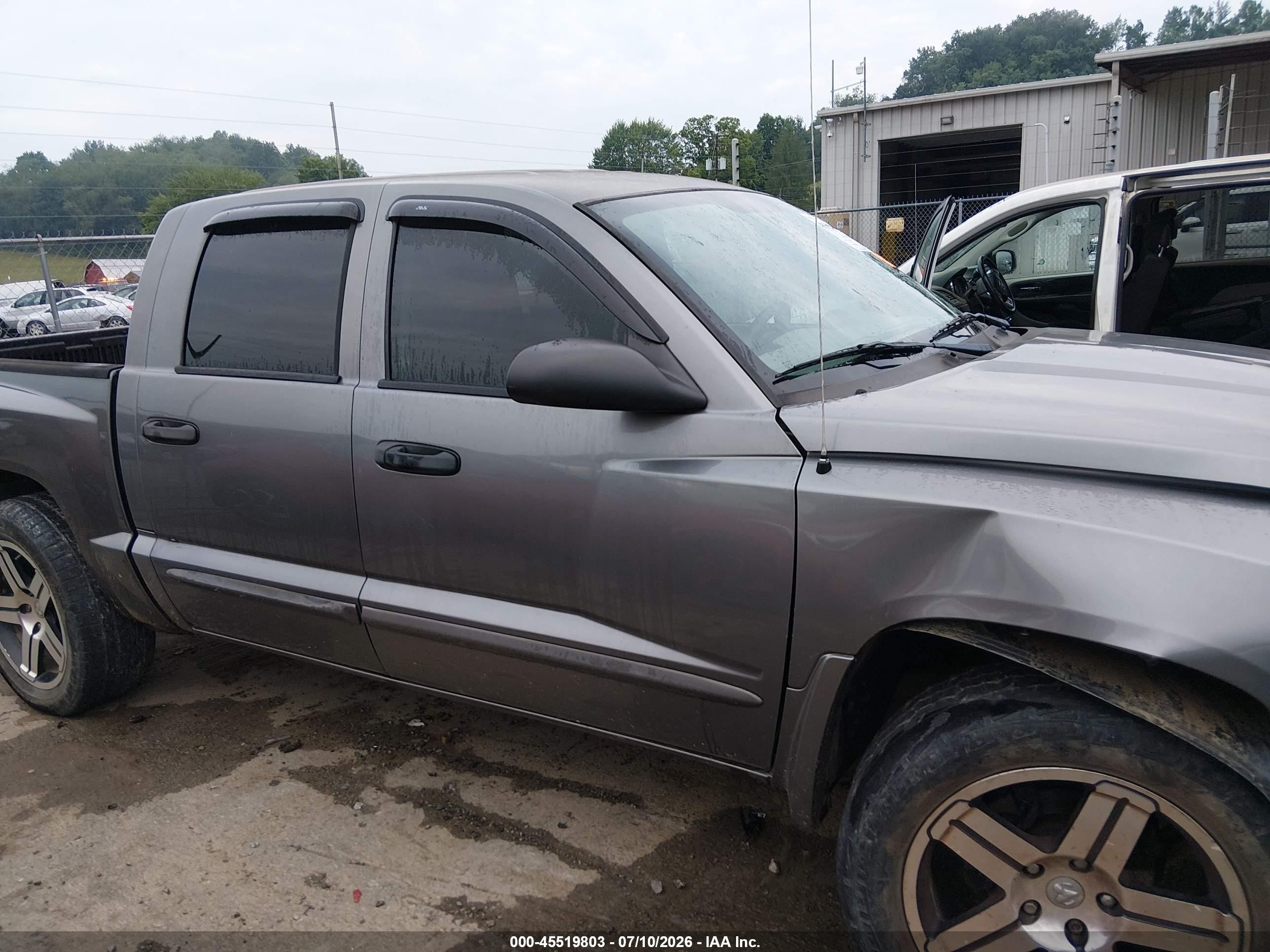 2006 Dodge Dakota Slt Gray vin: 1D7HW48N86S594672