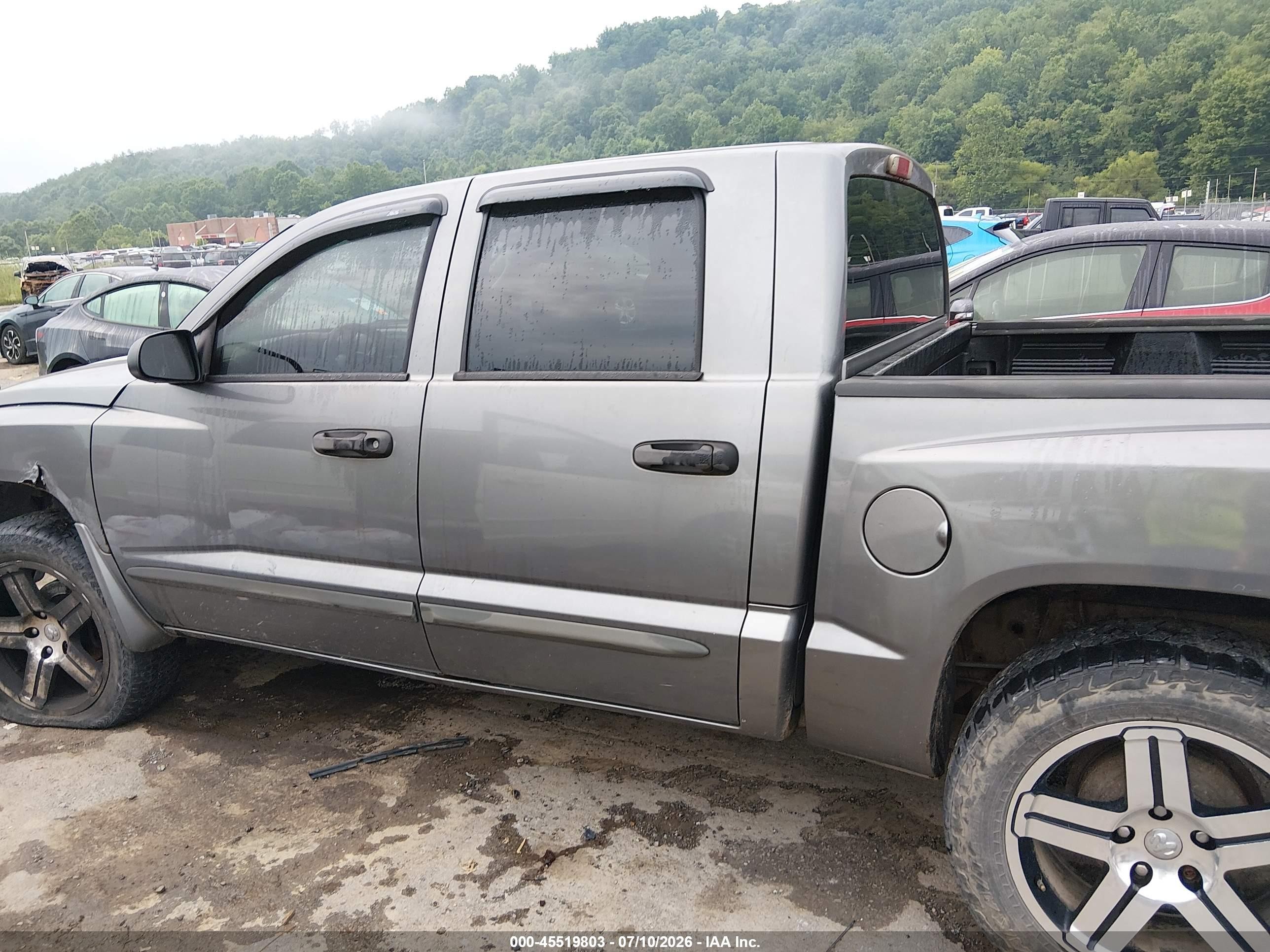2006 Dodge Dakota Slt Gray vin: 1D7HW48N86S594672