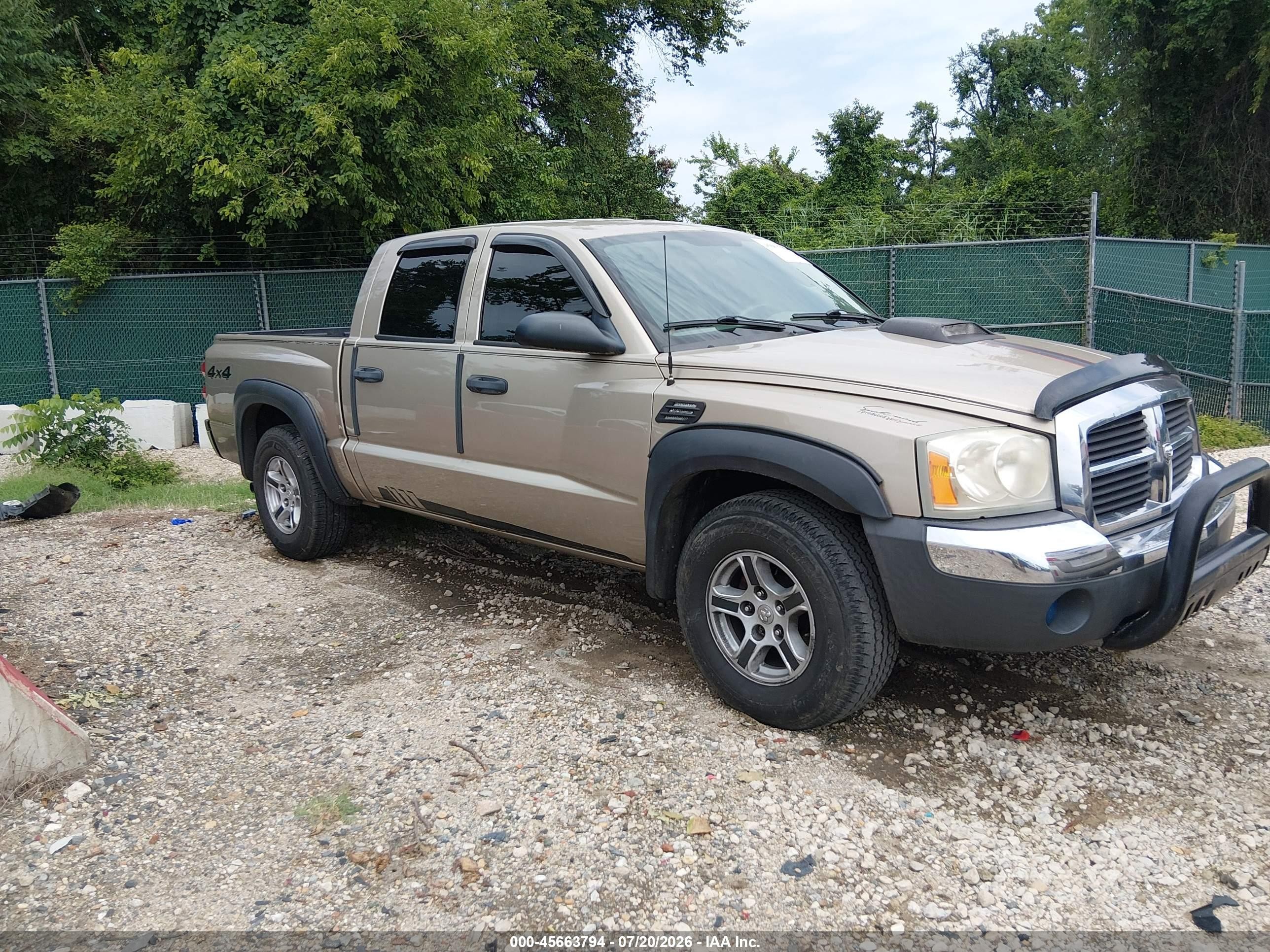2005 Dodge Dakota Slt Gold vin: 1D7HW48N95S225124