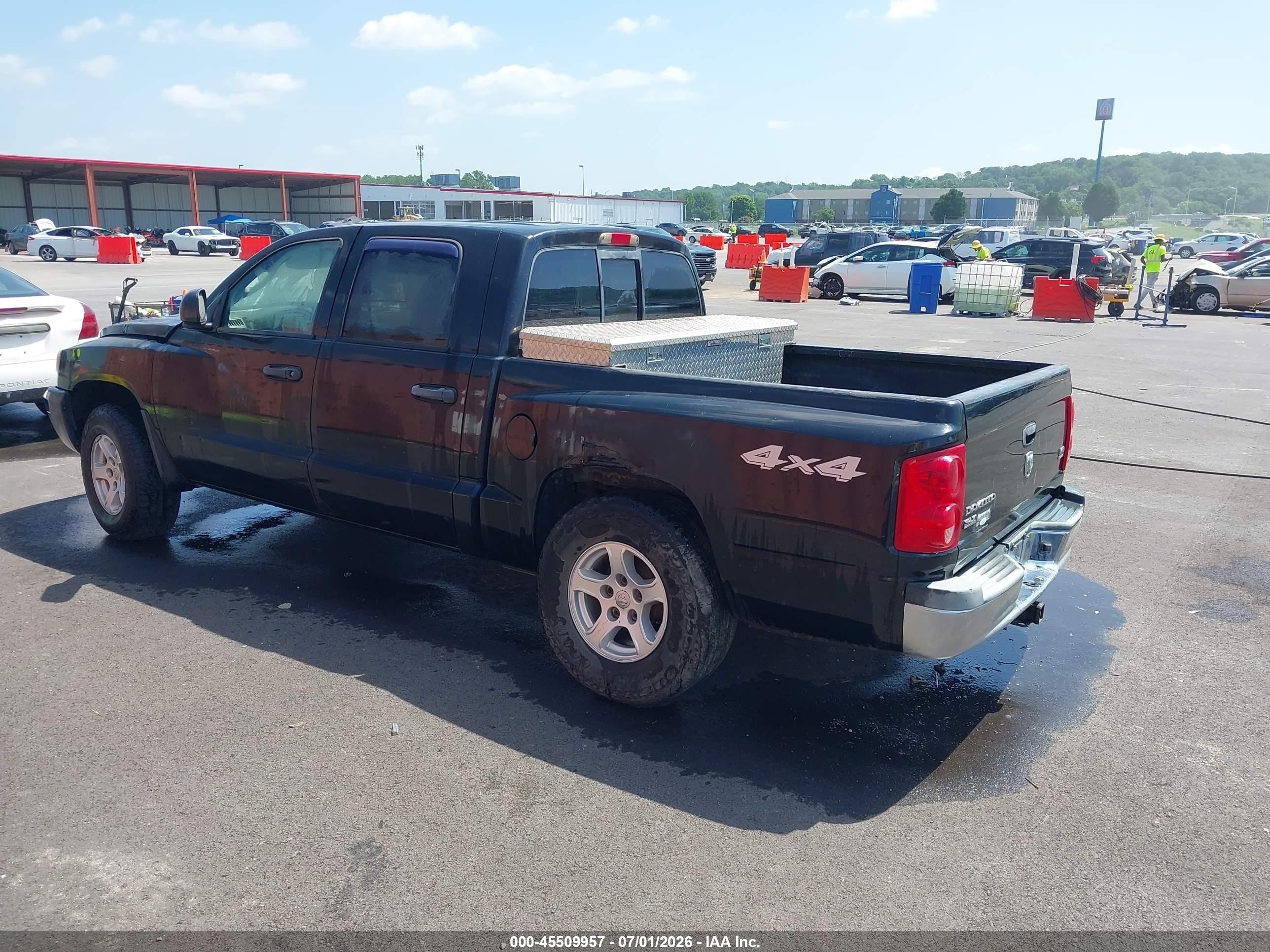 2005 Dodge Dakota Slt Черный vin: 1D7HW48N95S227116