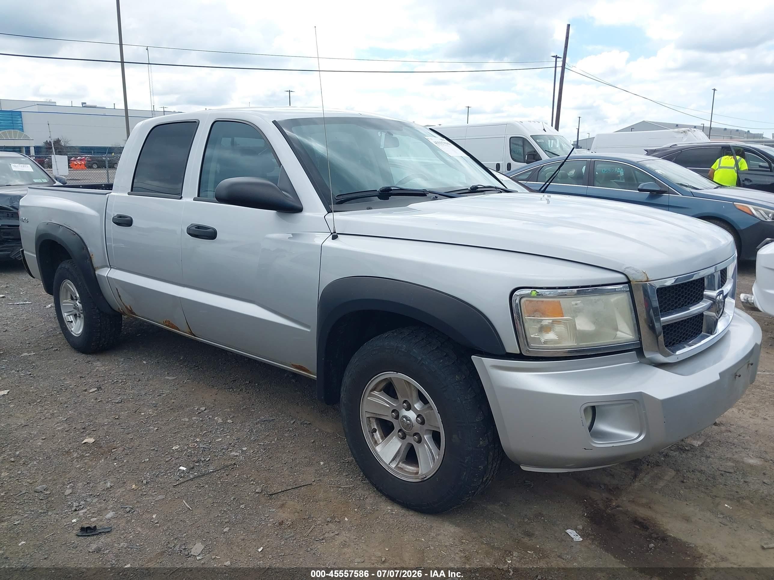 2008 Dodge Dakota Slt Silver vin: 1D7HW48N98S626757