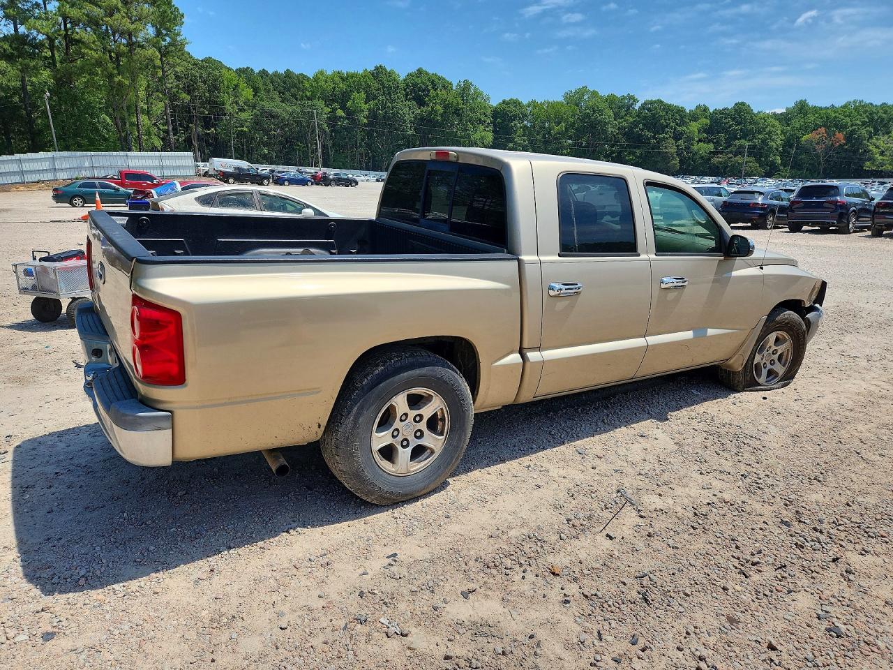 2005 Dodge Dakota Quad Slt Beige vin: 1D7HW48NX5S110841
