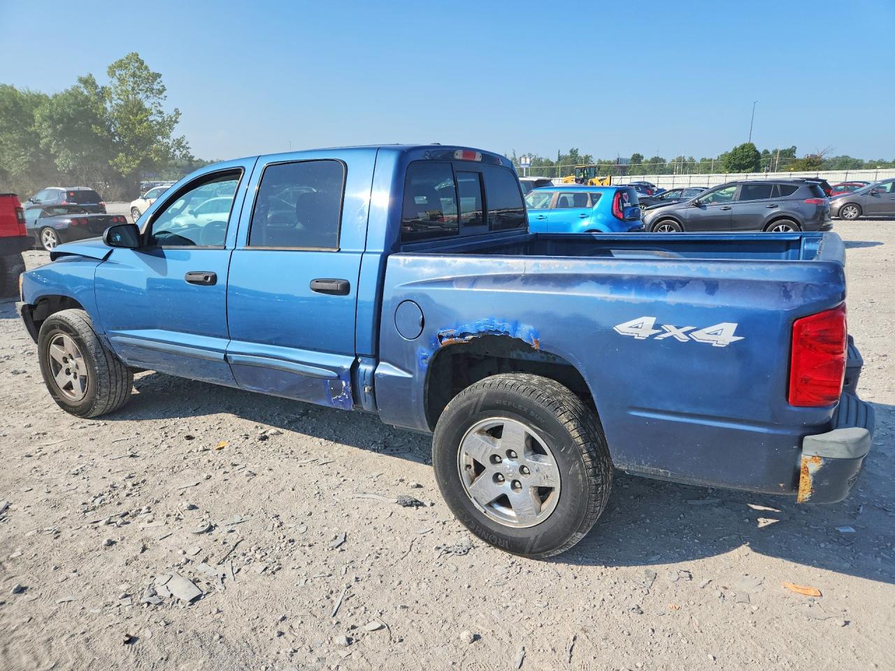 2006 Dodge Dakota Quad Slt Blue vin: 1D7HW48NX6S679223
