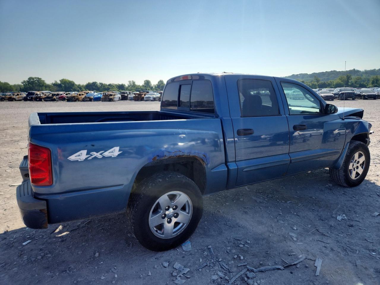 2006 Dodge Dakota Quad Slt Blue vin: 1D7HW48NX6S679223