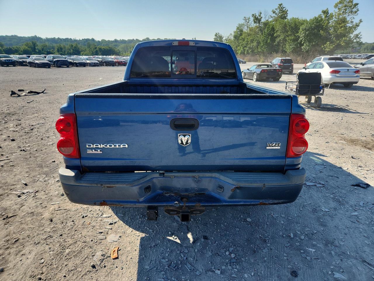 2006 Dodge Dakota Quad Slt Blue vin: 1D7HW48NX6S679223