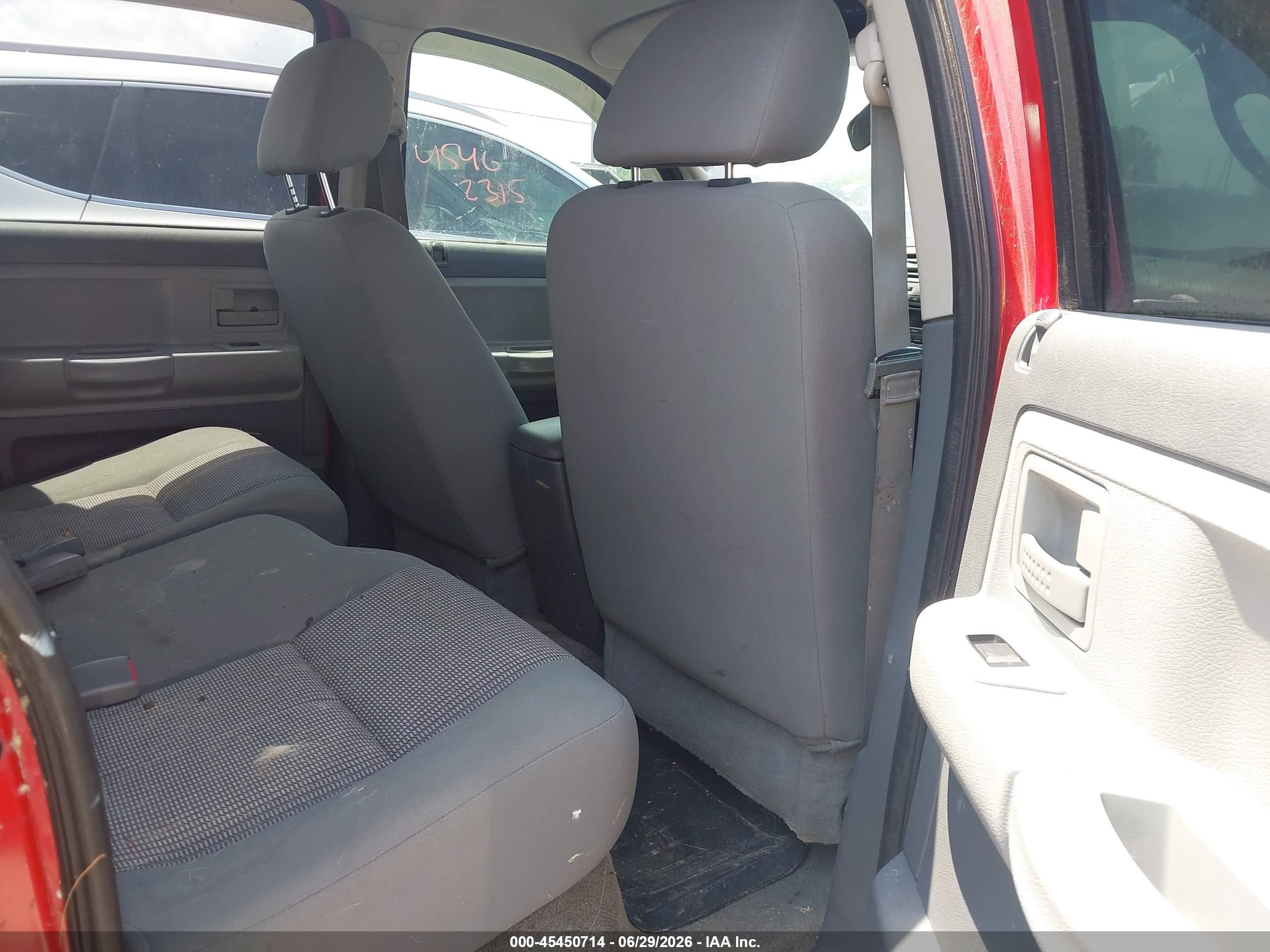 2007 Dodge Dakota Slt Red vin: 1D7HW48P27S199907
