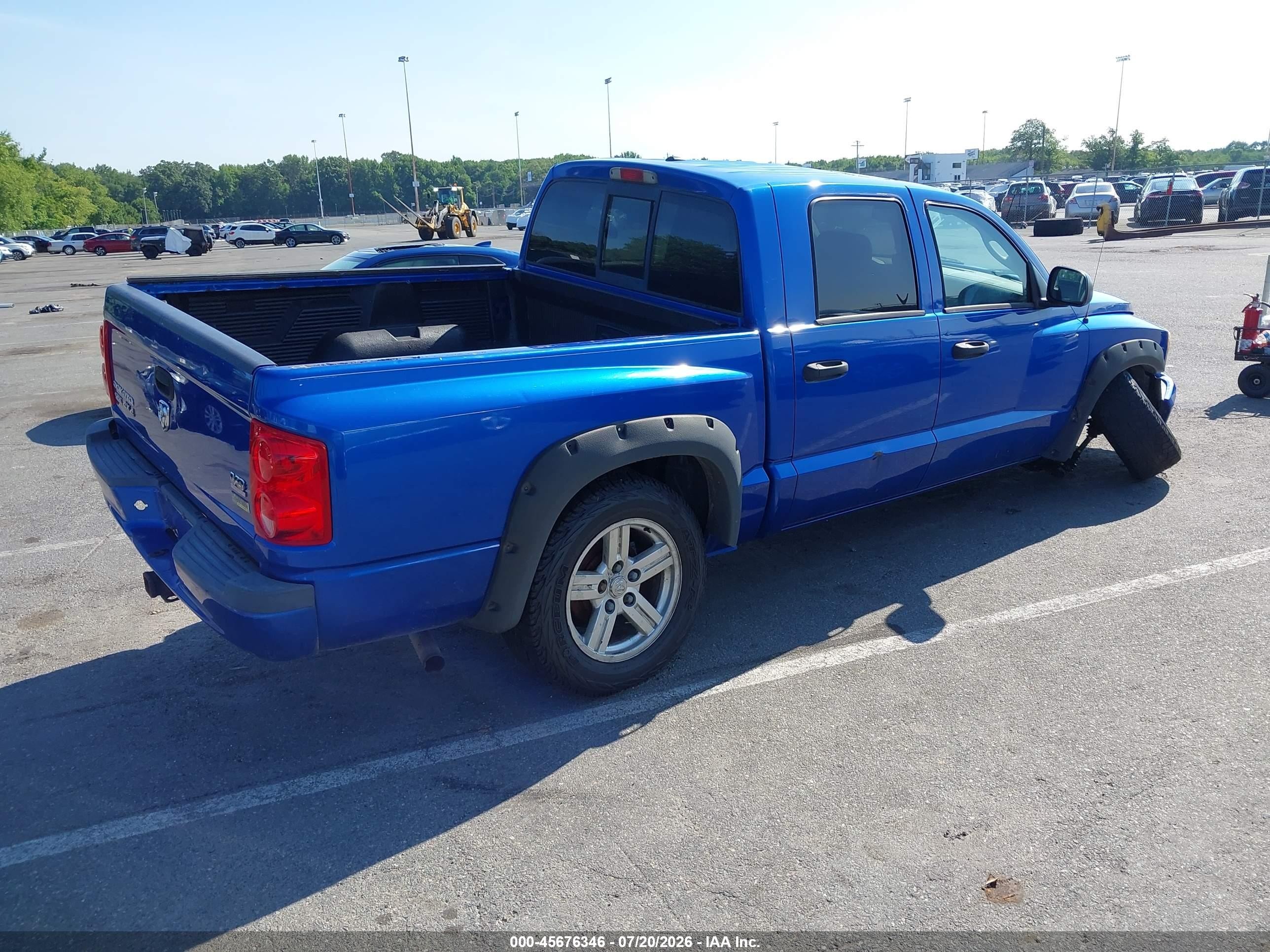 2007 Dodge Dakota Slt Blue vin: 1D7HW48P27S259345