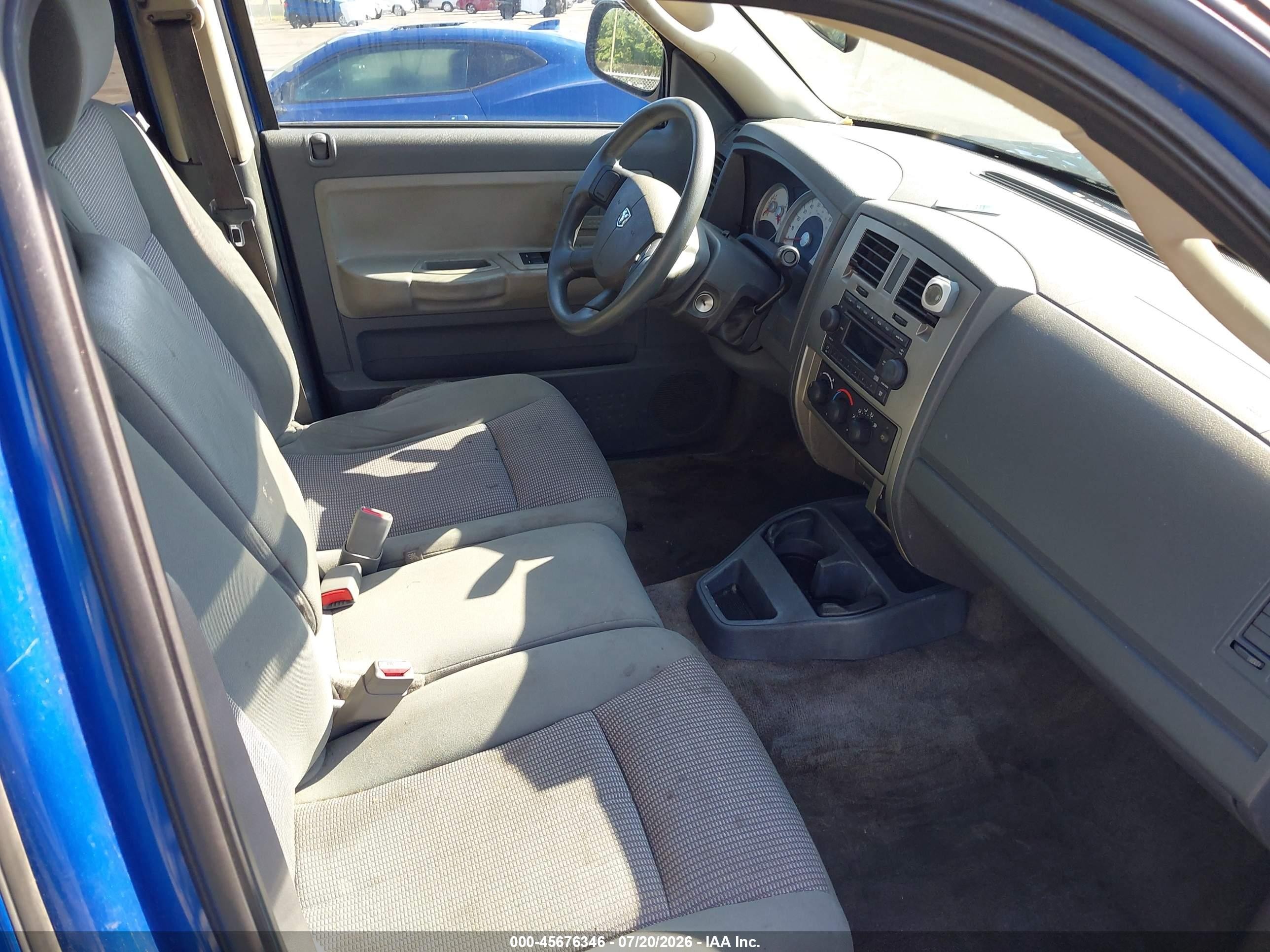 2007 Dodge Dakota Slt Blue vin: 1D7HW48P27S259345