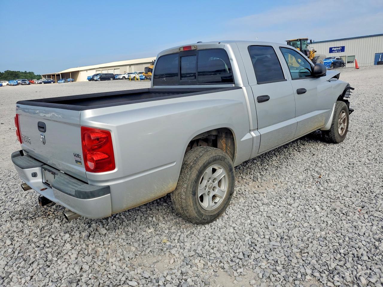 2007 Dodge Dakota Quad Slt Silver vin: 1D7HW48P37S212566