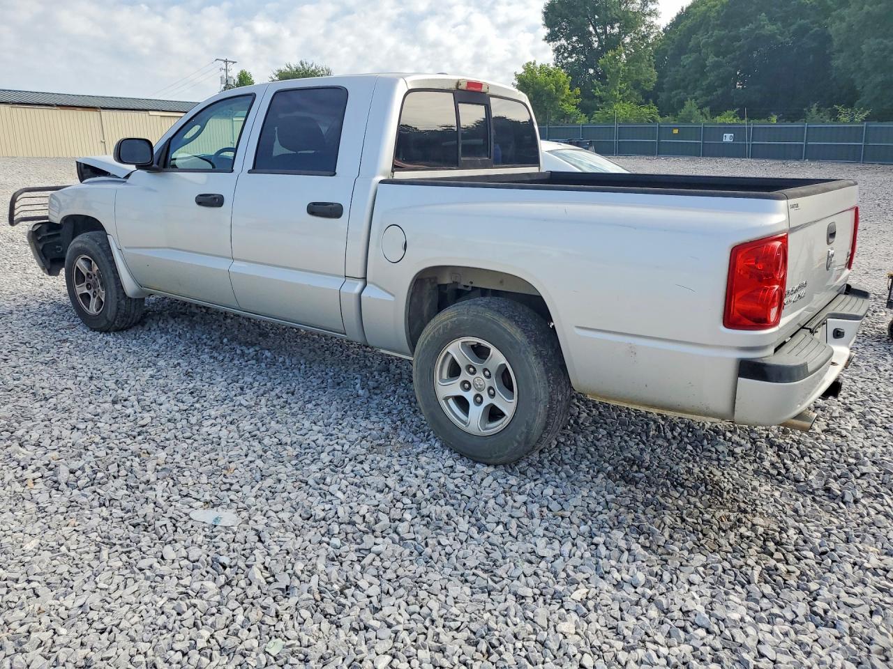 2007 Dodge Dakota Quad Slt Silver vin: 1D7HW48P37S212566