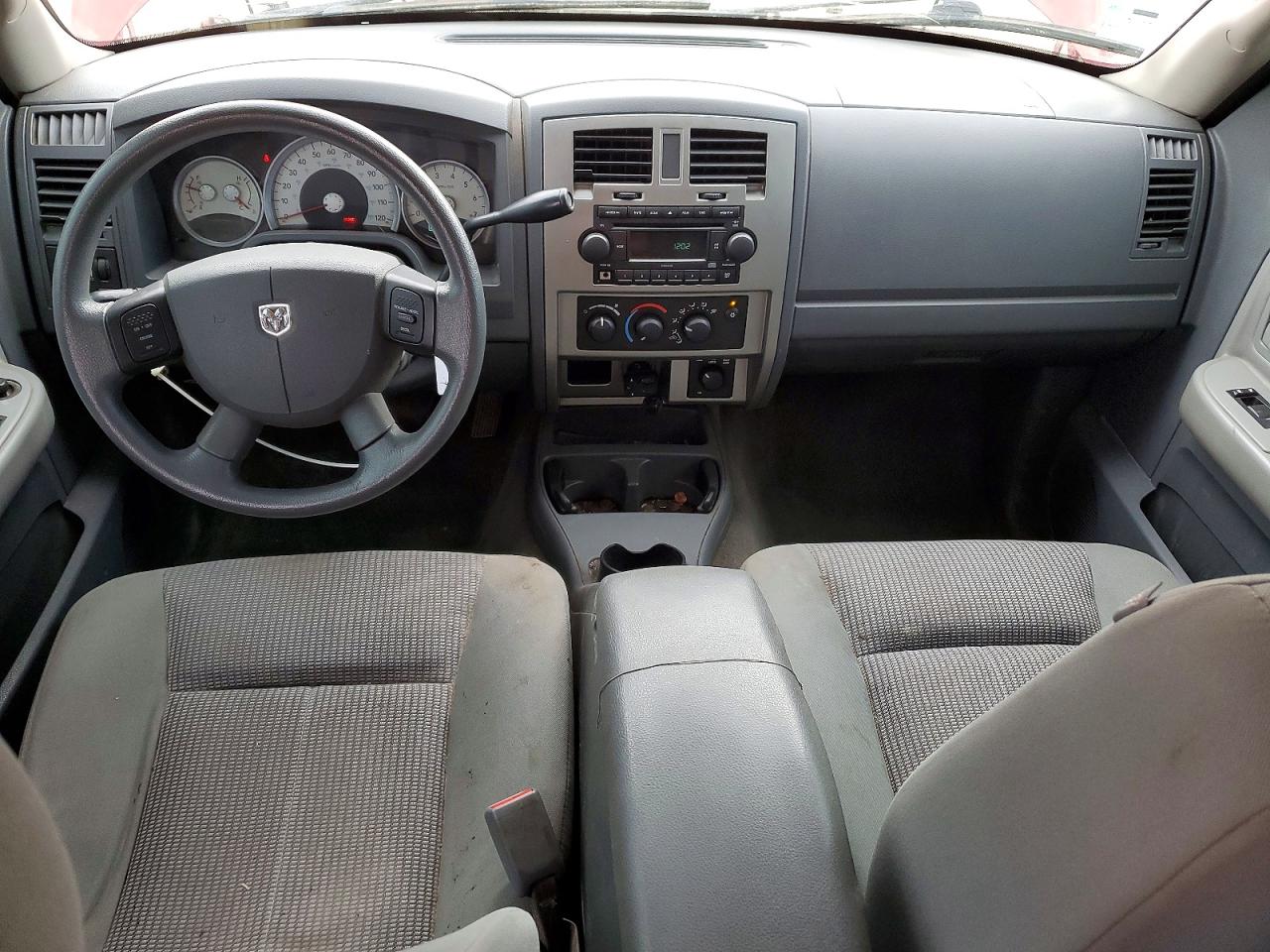 2007 Dodge Dakota Quad Slt Red vin: 1D7HW48P57S268007