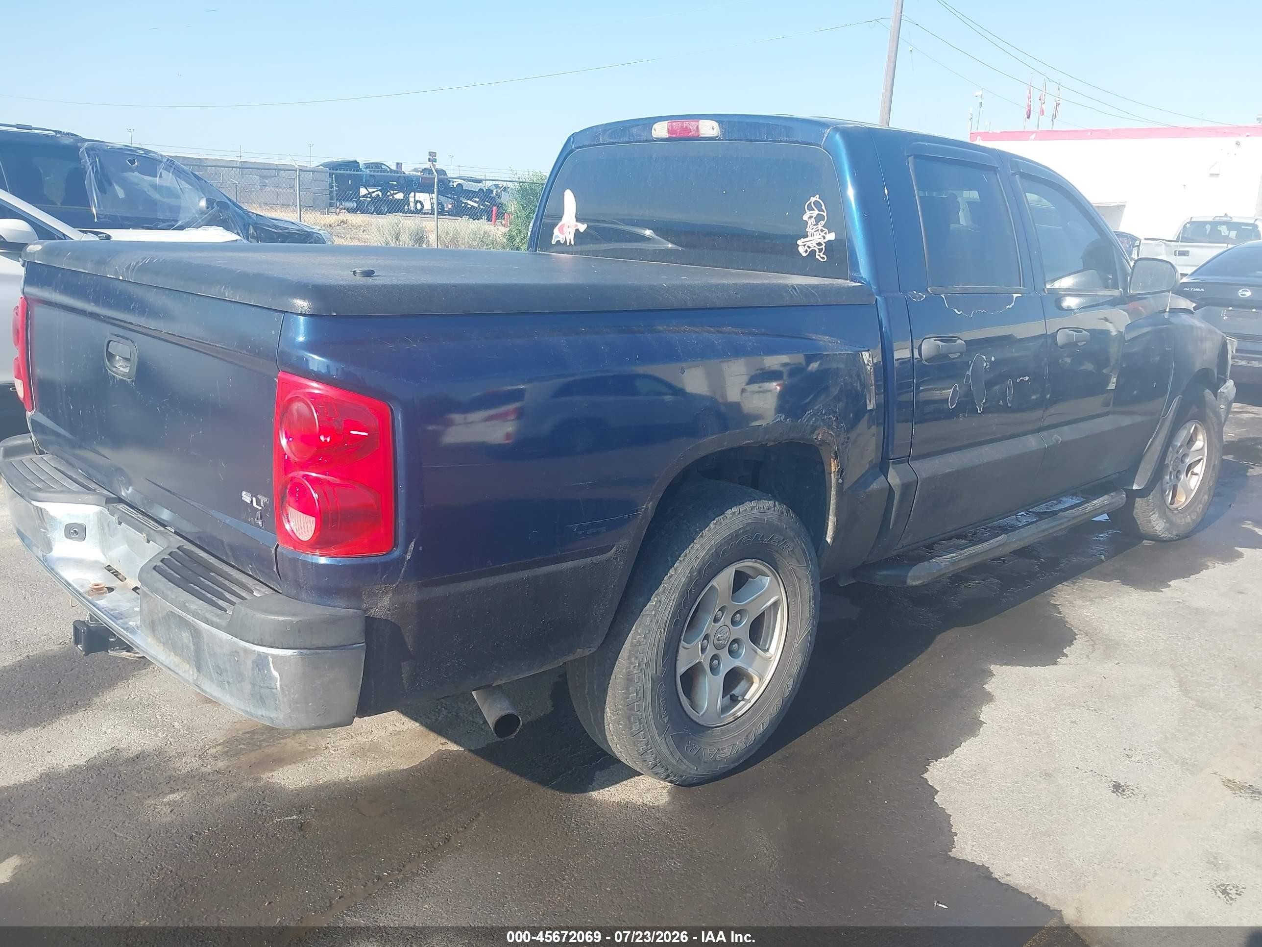 2007 Dodge Dakota Slt Dark Blue vin: 1D7HW48P77S178034