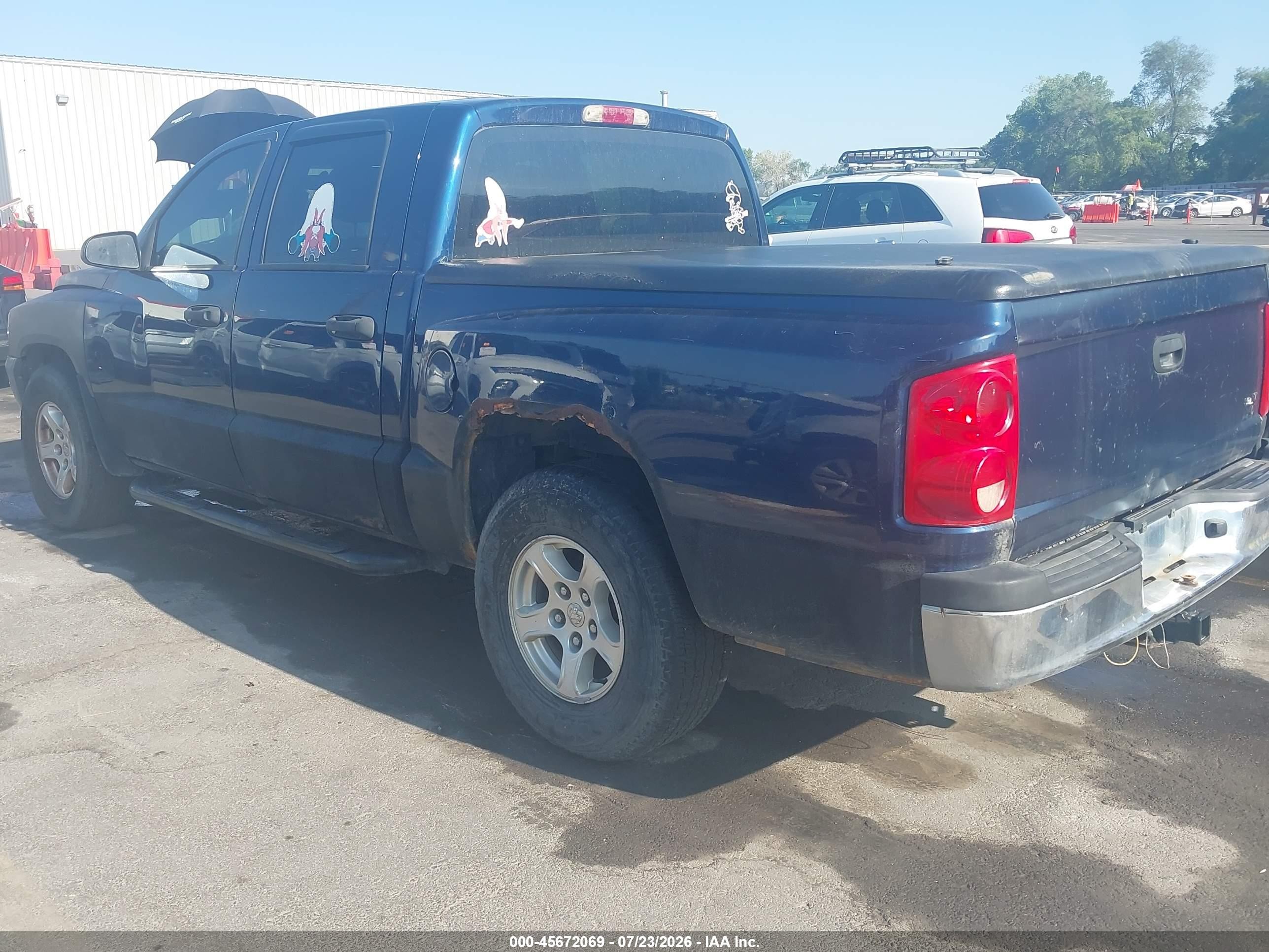 2007 Dodge Dakota Slt Dark Blue vin: 1D7HW48P77S178034