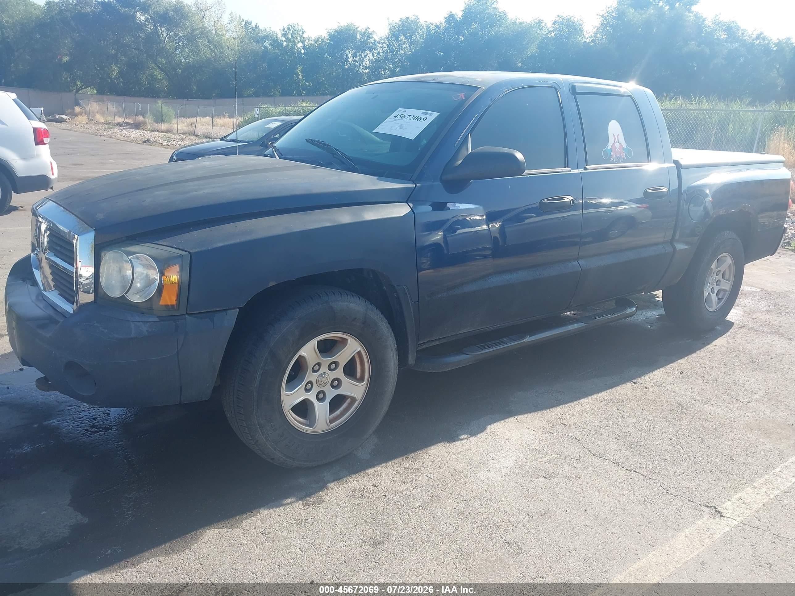 2007 Dodge Dakota Slt Dark Blue vin: 1D7HW48P77S178034