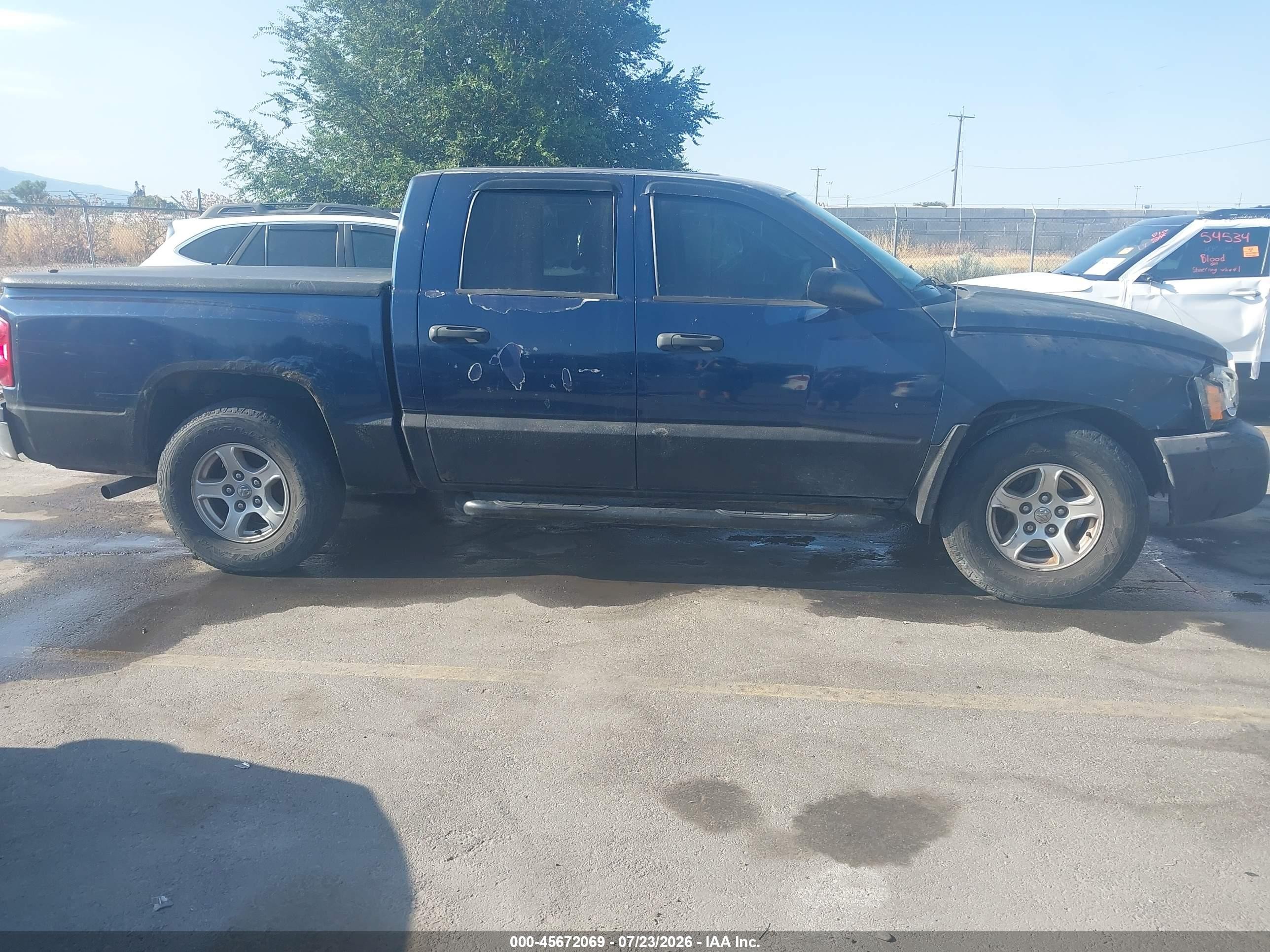 2007 Dodge Dakota Slt Dark Blue vin: 1D7HW48P77S178034