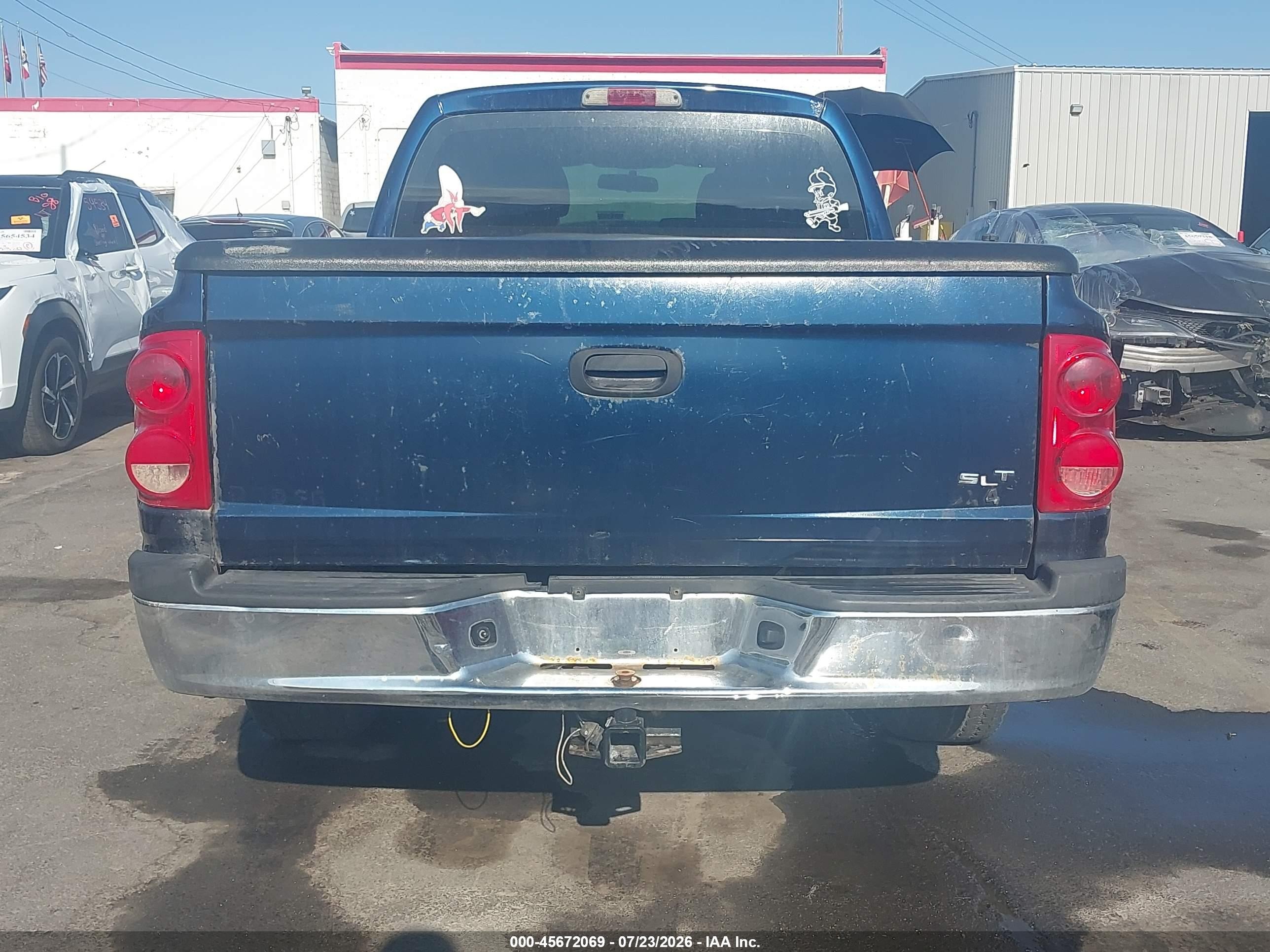 2007 Dodge Dakota Slt Dark Blue vin: 1D7HW48P77S178034