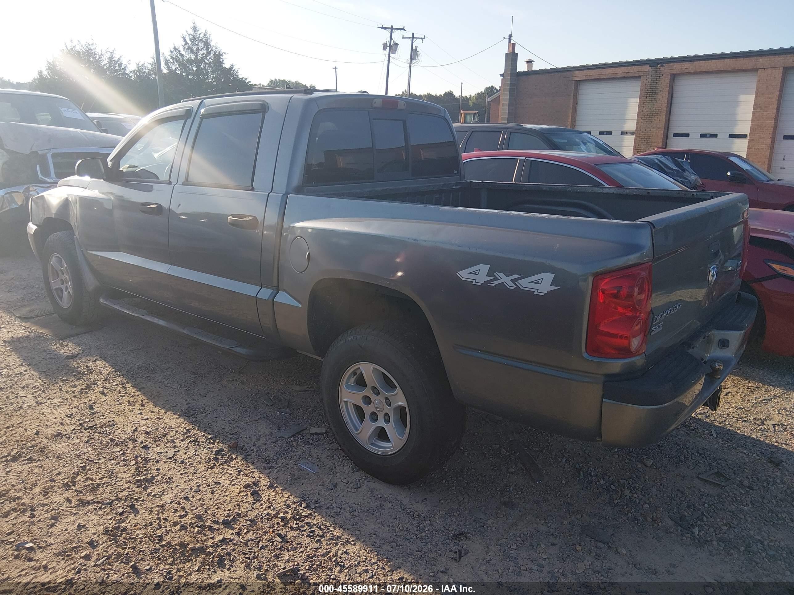 2007 Dodge Dakota Slt Gray vin: 1D7HW48P87S165602