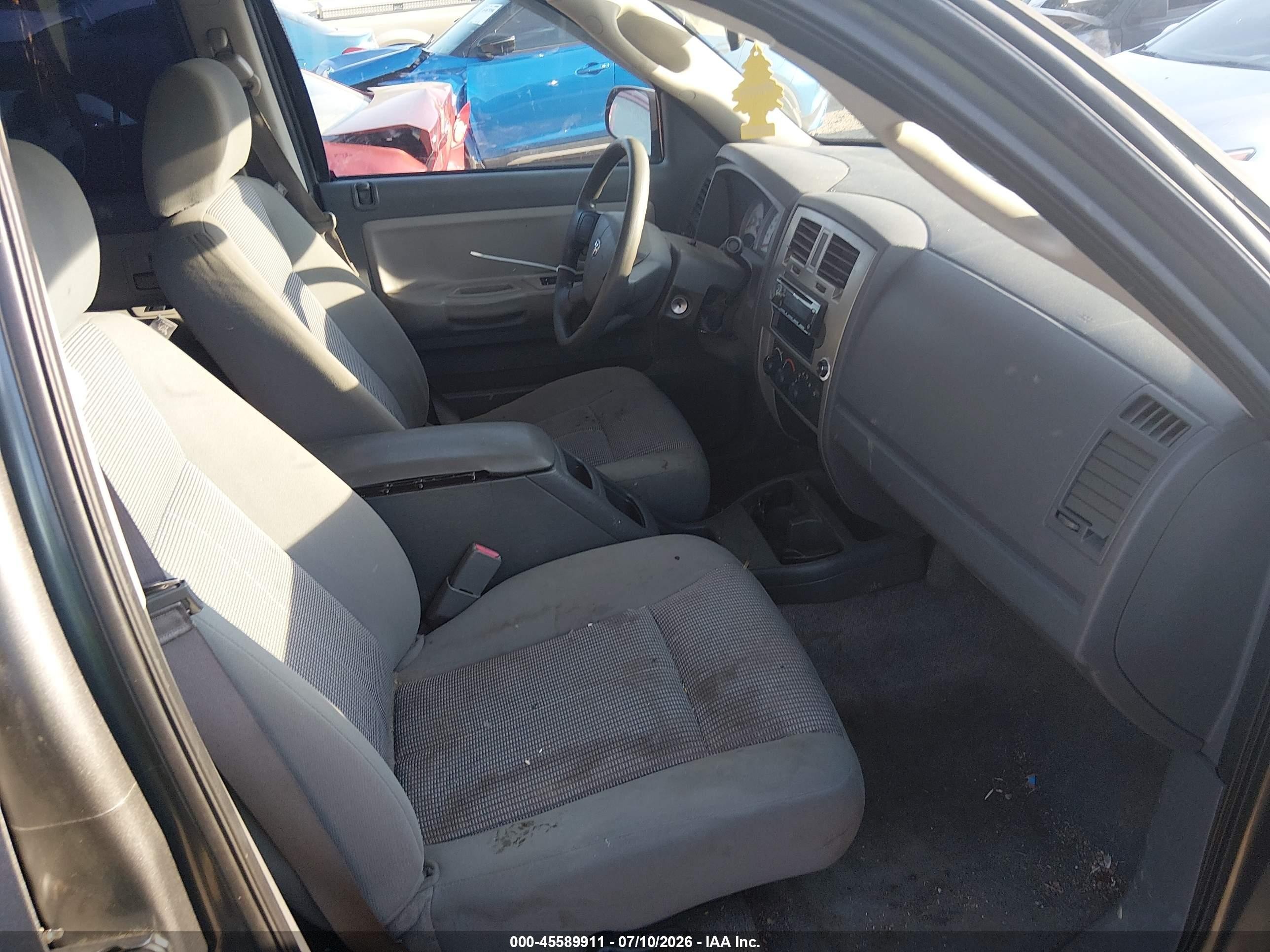 2007 Dodge Dakota Slt Gray vin: 1D7HW48P87S165602