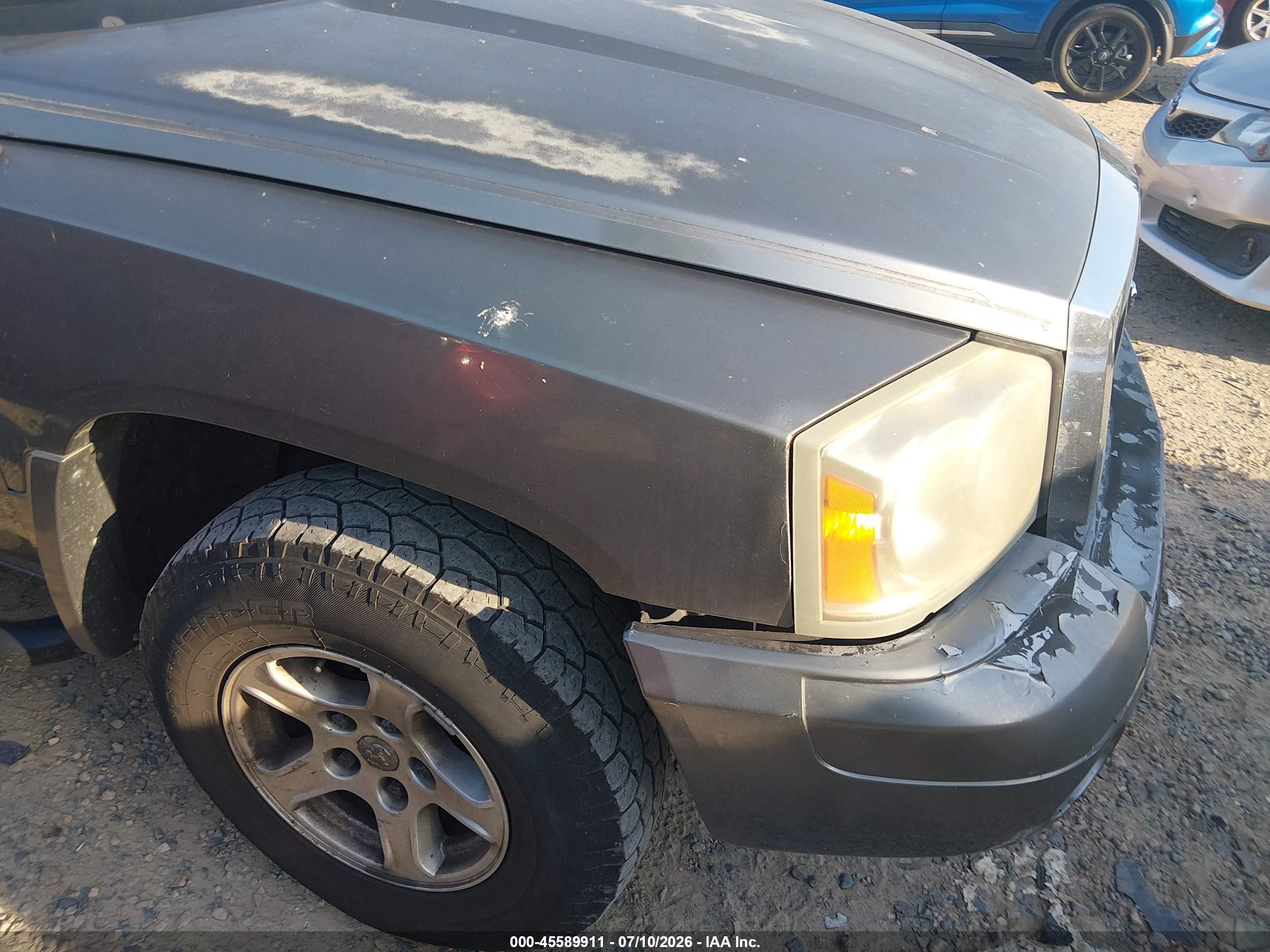 2007 Dodge Dakota Slt Gray vin: 1D7HW48P87S165602