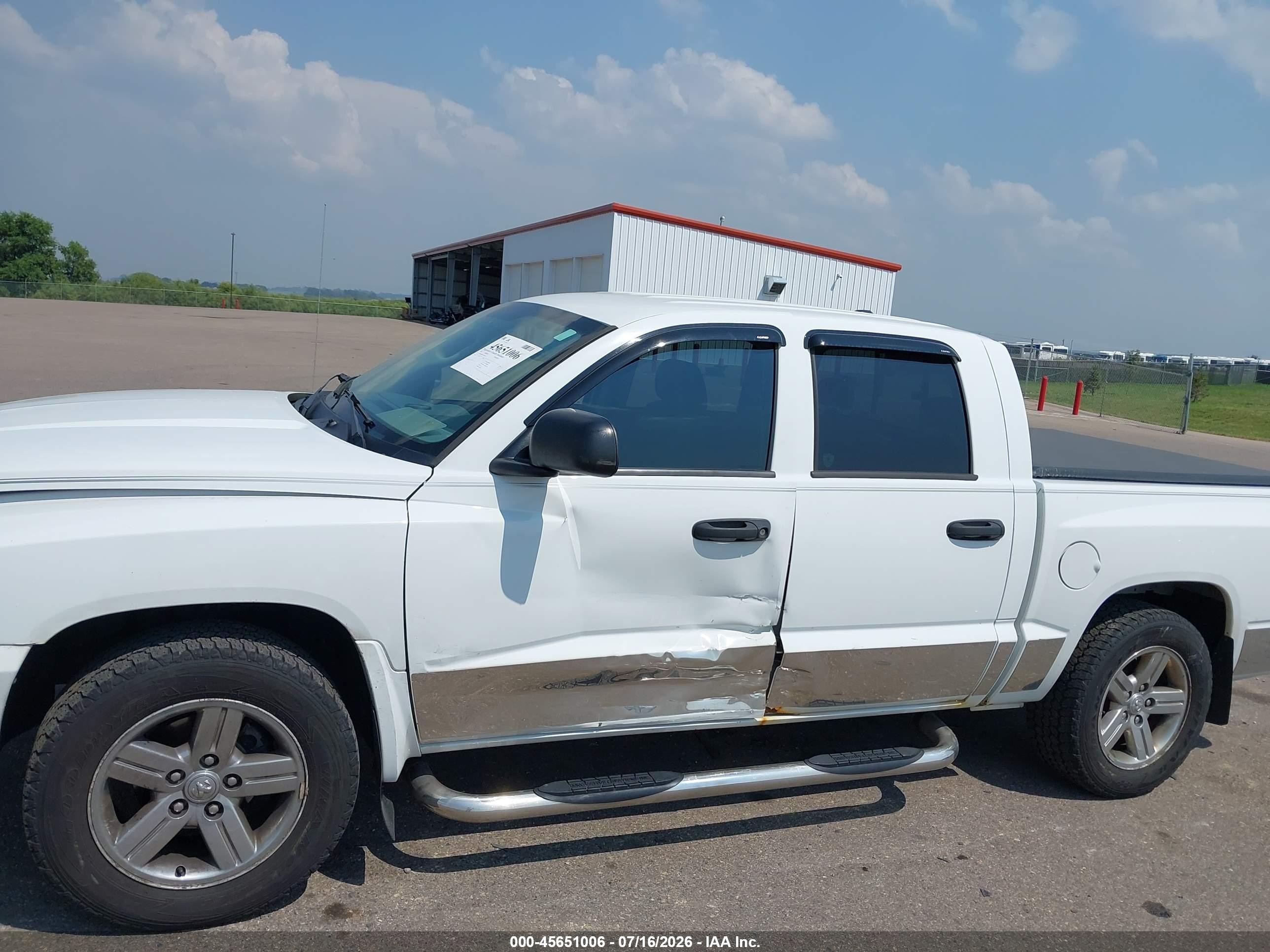 2007 Dodge Dakota Slt White vin: 1D7HW48P87S241416