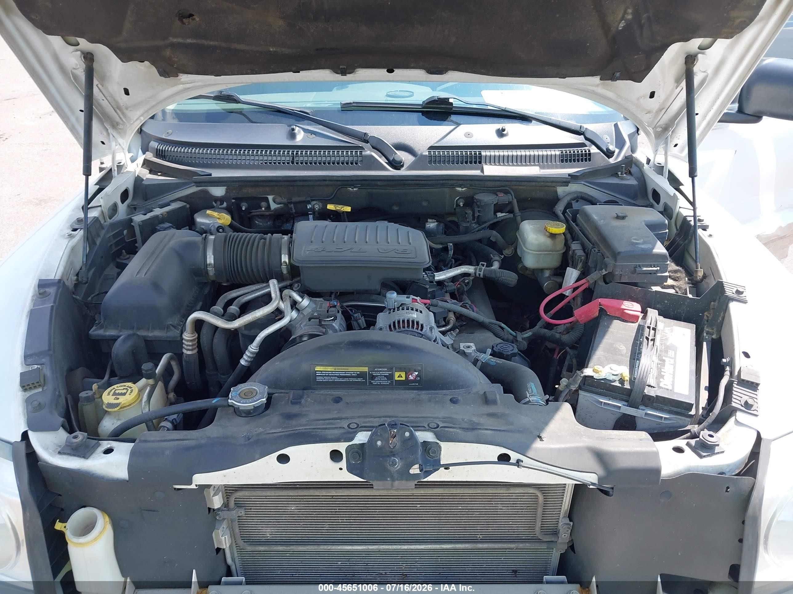 2007 Dodge Dakota Slt White vin: 1D7HW48P87S241416