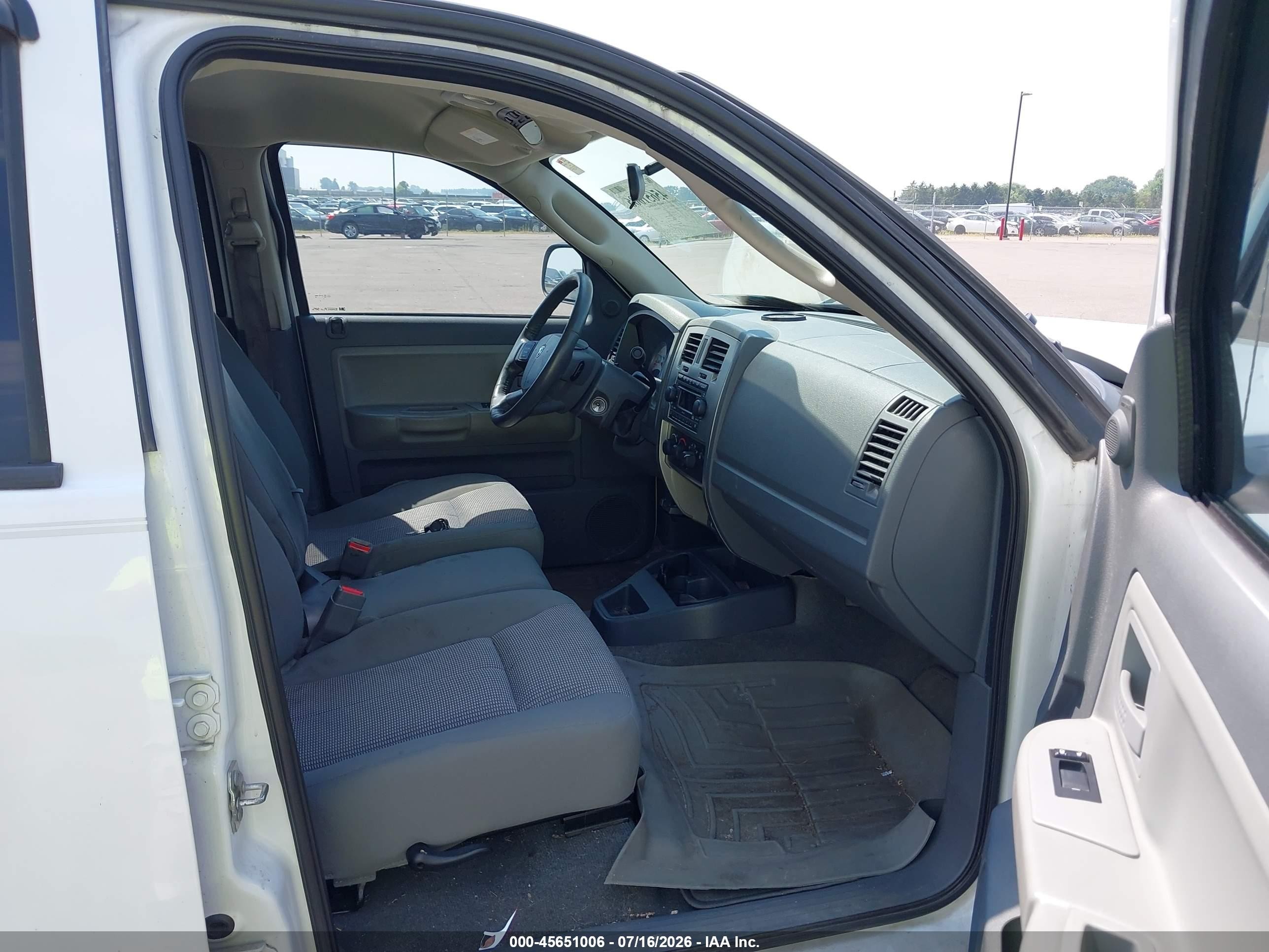 2007 Dodge Dakota Slt White vin: 1D7HW48P87S241416