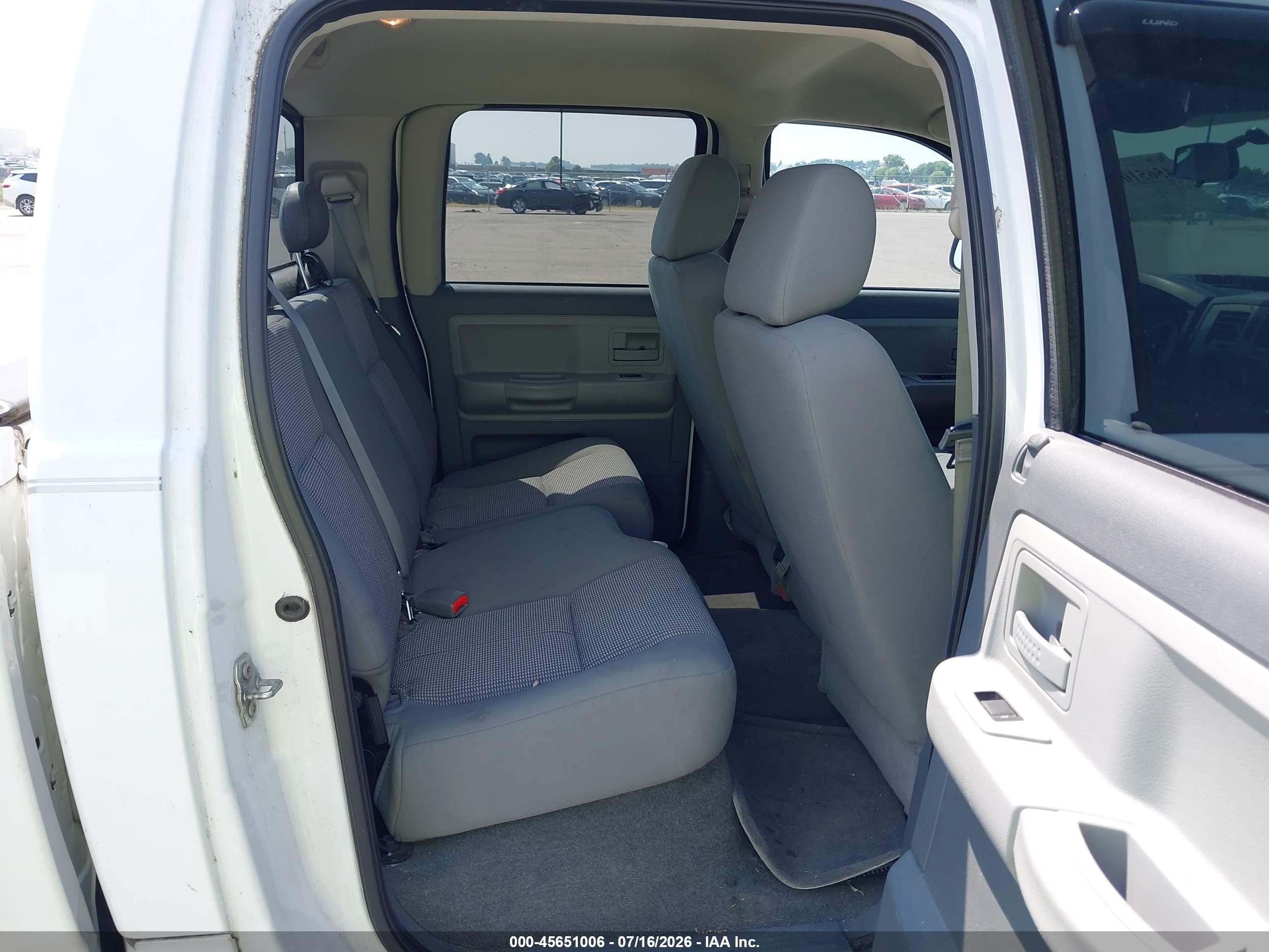 2007 Dodge Dakota Slt White vin: 1D7HW48P87S241416
