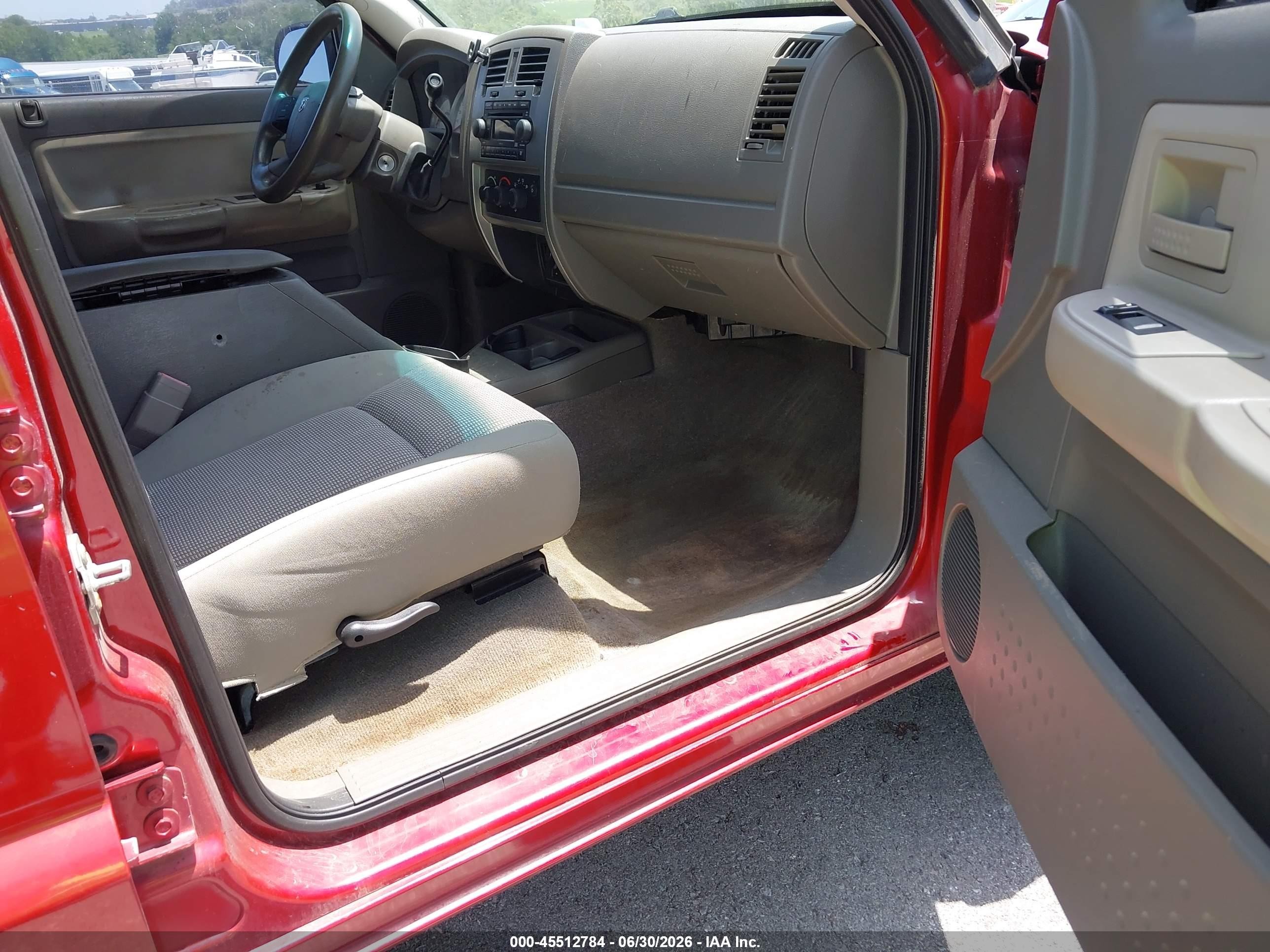 2007 Dodge Dakota Slt Red vin: 1D7HW48PX7S203203