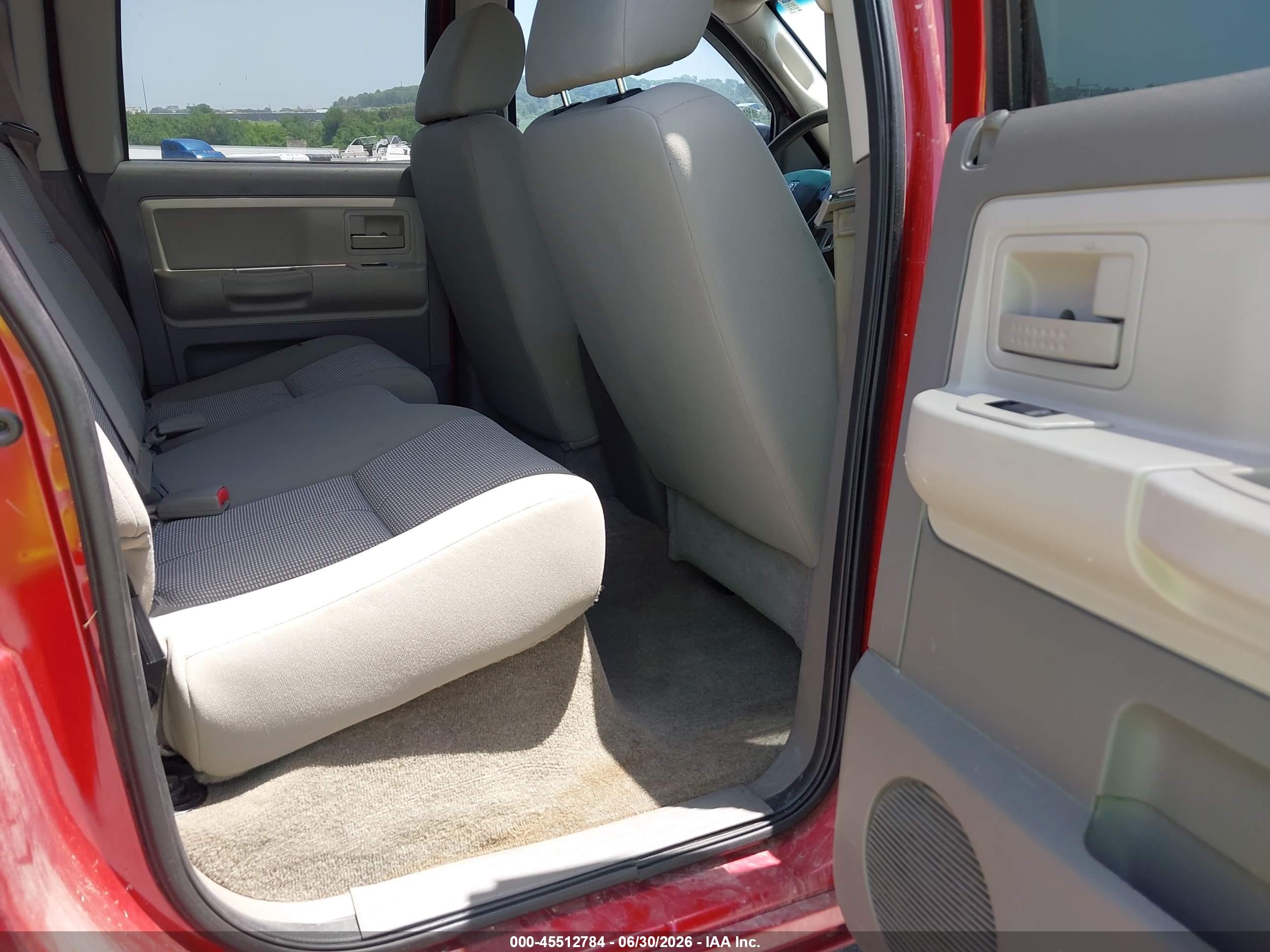 2007 Dodge Dakota Slt Red vin: 1D7HW48PX7S203203