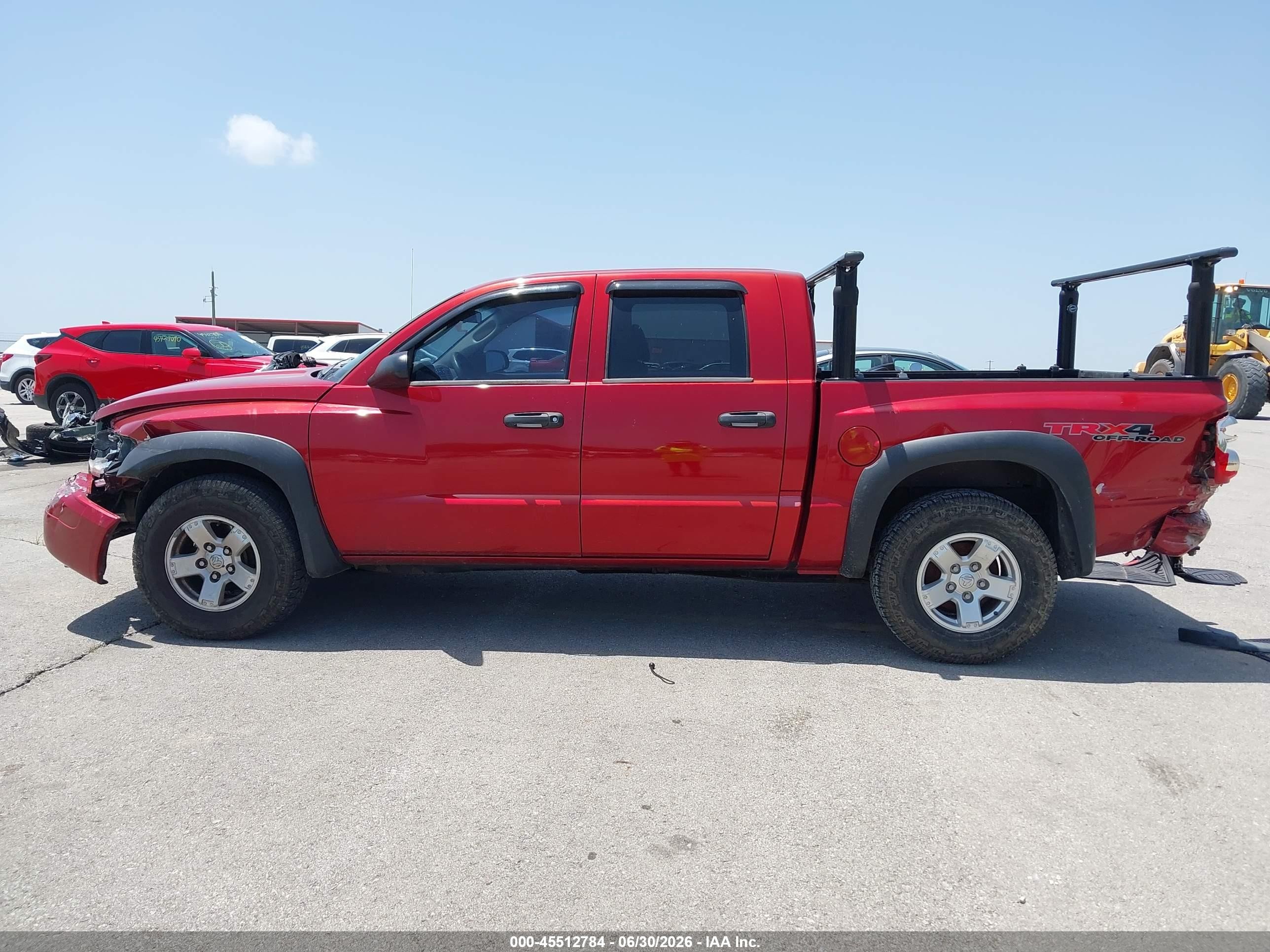 2007 Dodge Dakota Slt Red vin: 1D7HW48PX7S203203