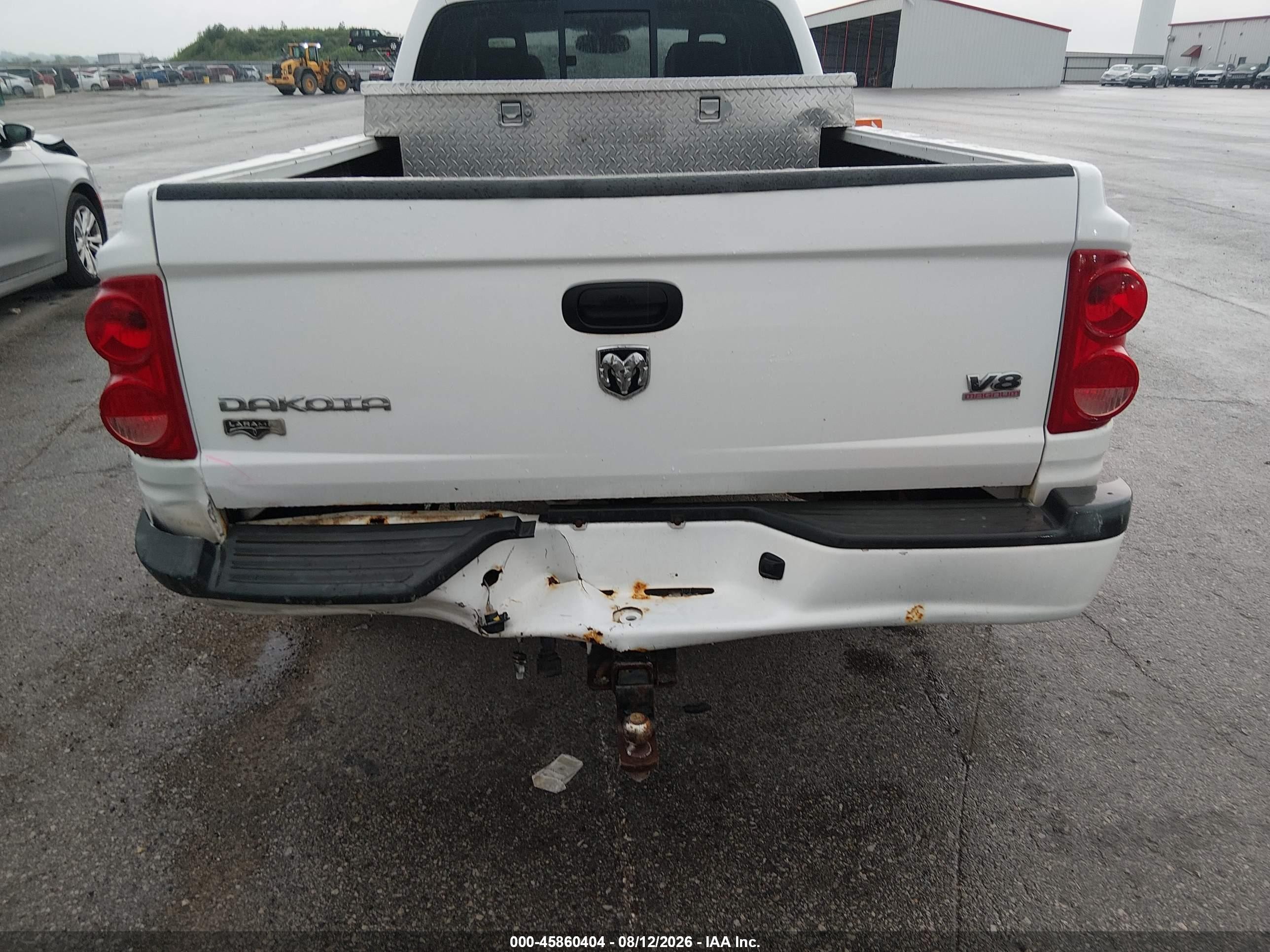 2005 Dodge Dakota Laramie Белый vin: 1D7HW52N05S103850