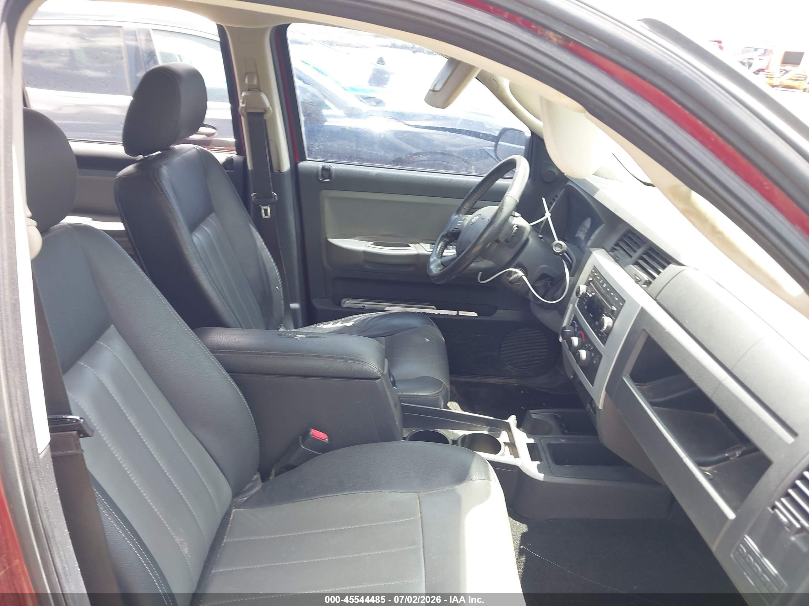 2008 Dodge Dakota Laramie Красный vin: 1D7HW58N08S633554
