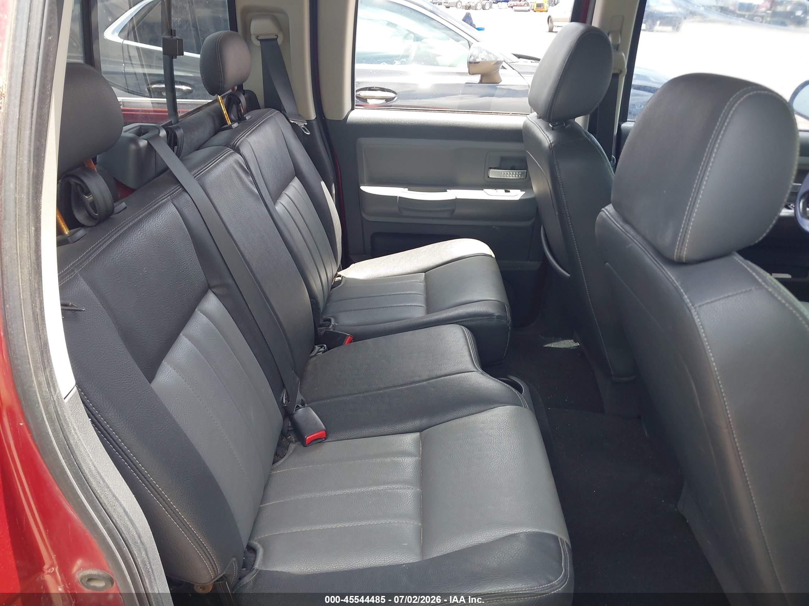 2008 Dodge Dakota Laramie Красный vin: 1D7HW58N08S633554