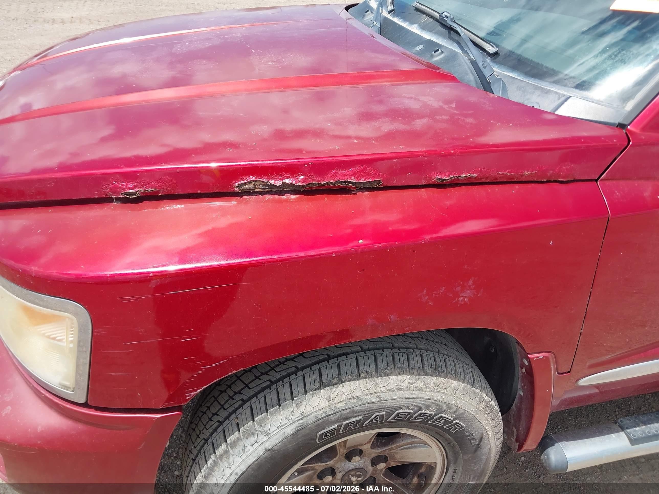 2008 Dodge Dakota Laramie Красный vin: 1D7HW58N08S633554