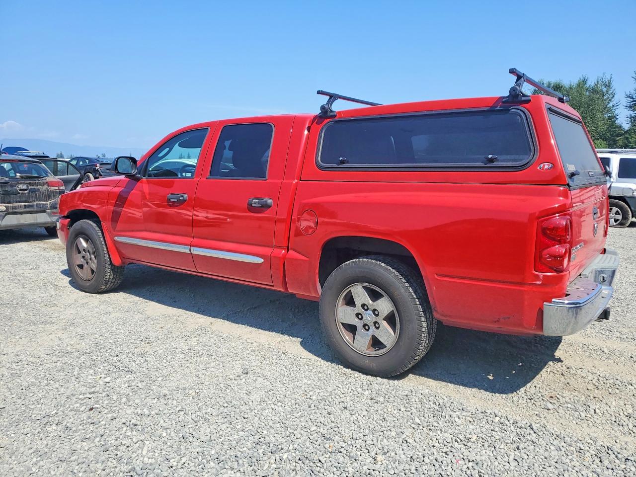 2005 Dodge Dakota Quad Laramie Red vin: 1D7HW58N35S256908