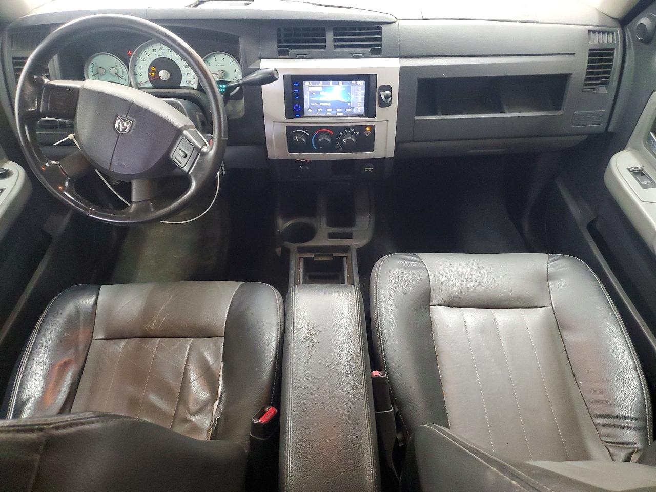 2008 Dodge Dakota Quad Laramie Black vin: 1D7HW58N68S602602