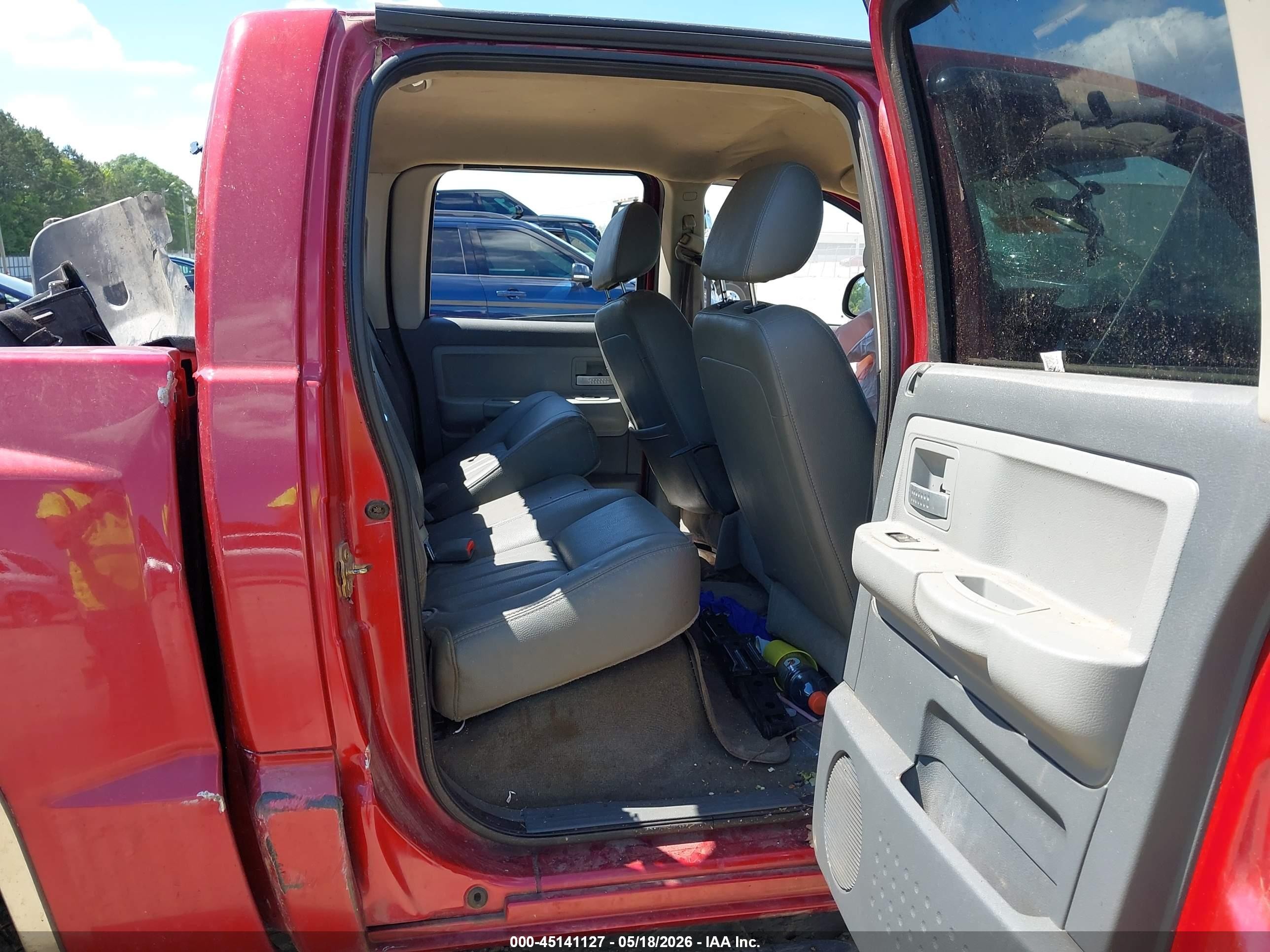 2006 Dodge Dakota Laramie Красный vin: 1D7HW58N86S645819