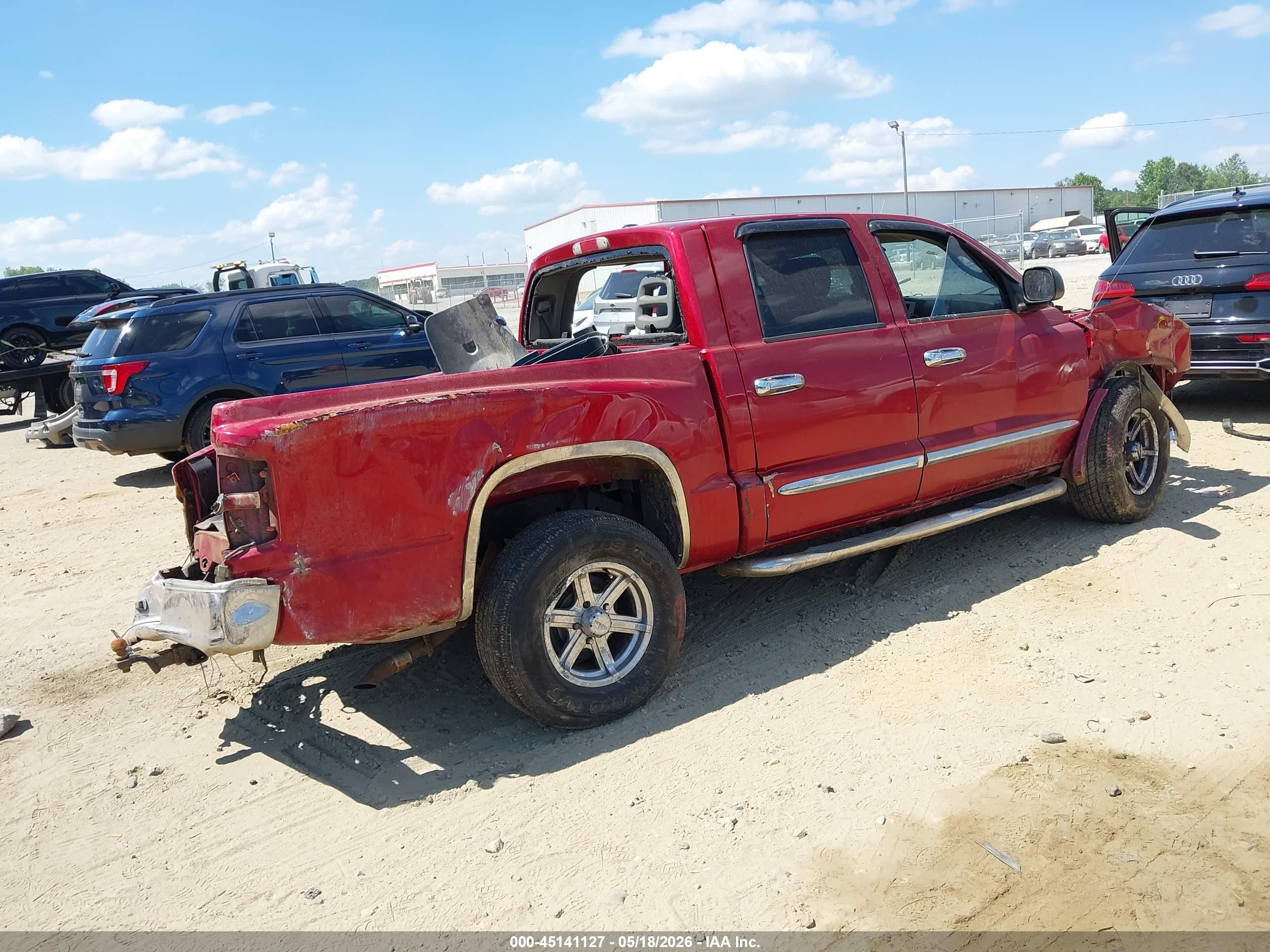 2006 Dodge Dakota Laramie Красный vin: 1D7HW58N86S645819