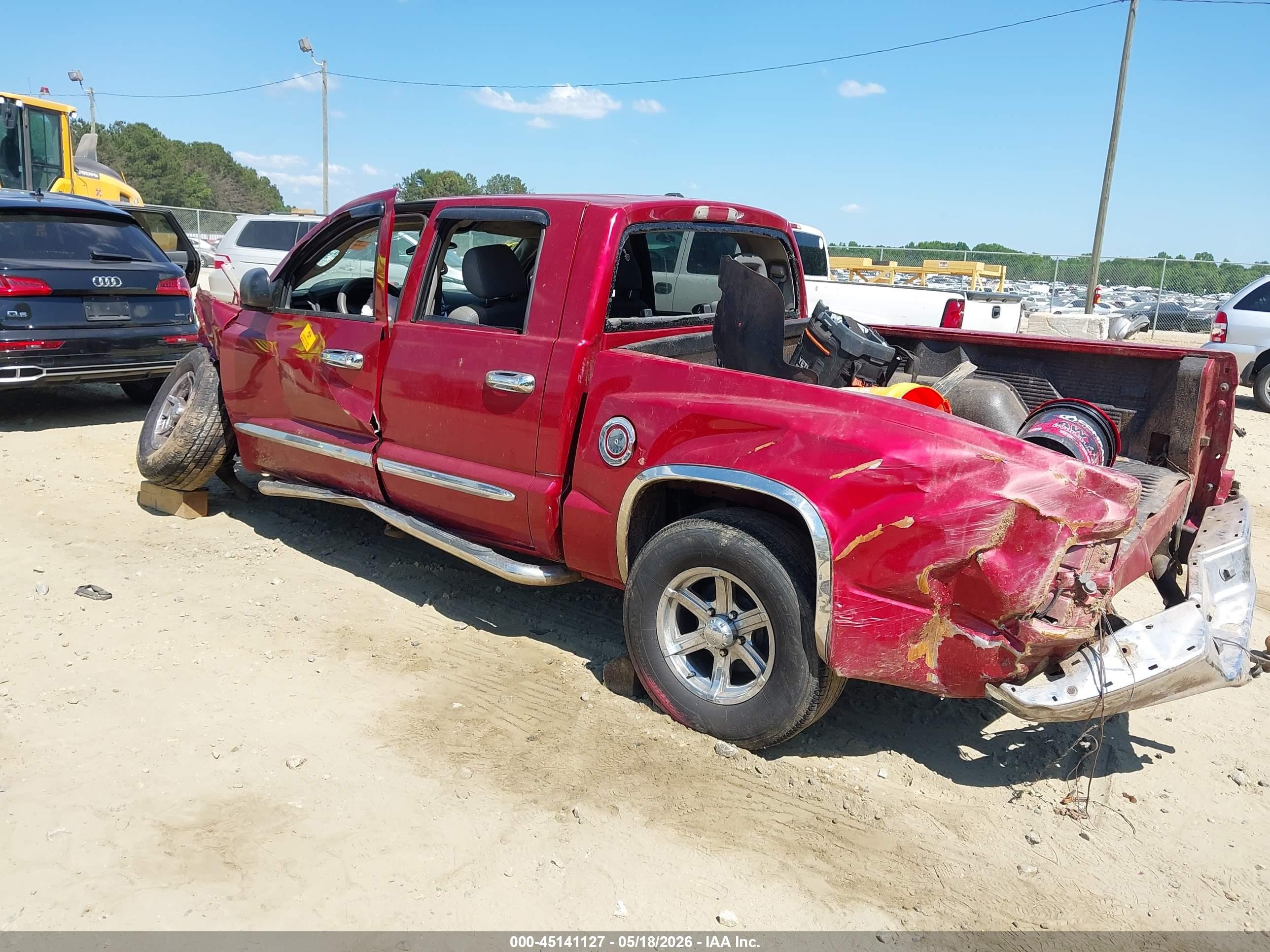 2006 Dodge Dakota Laramie Красный vin: 1D7HW58N86S645819