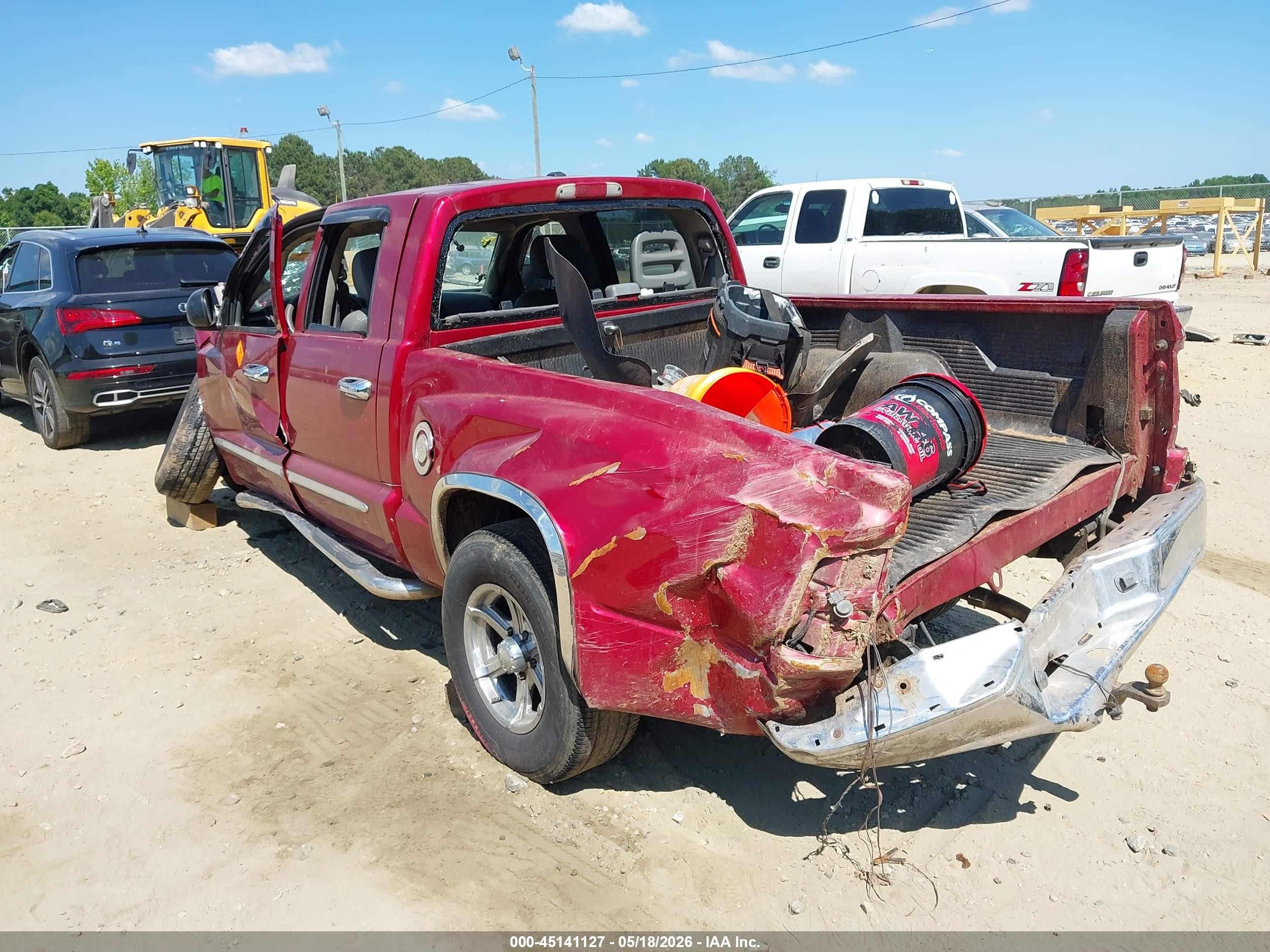 2006 Dodge Dakota Laramie Красный vin: 1D7HW58N86S645819