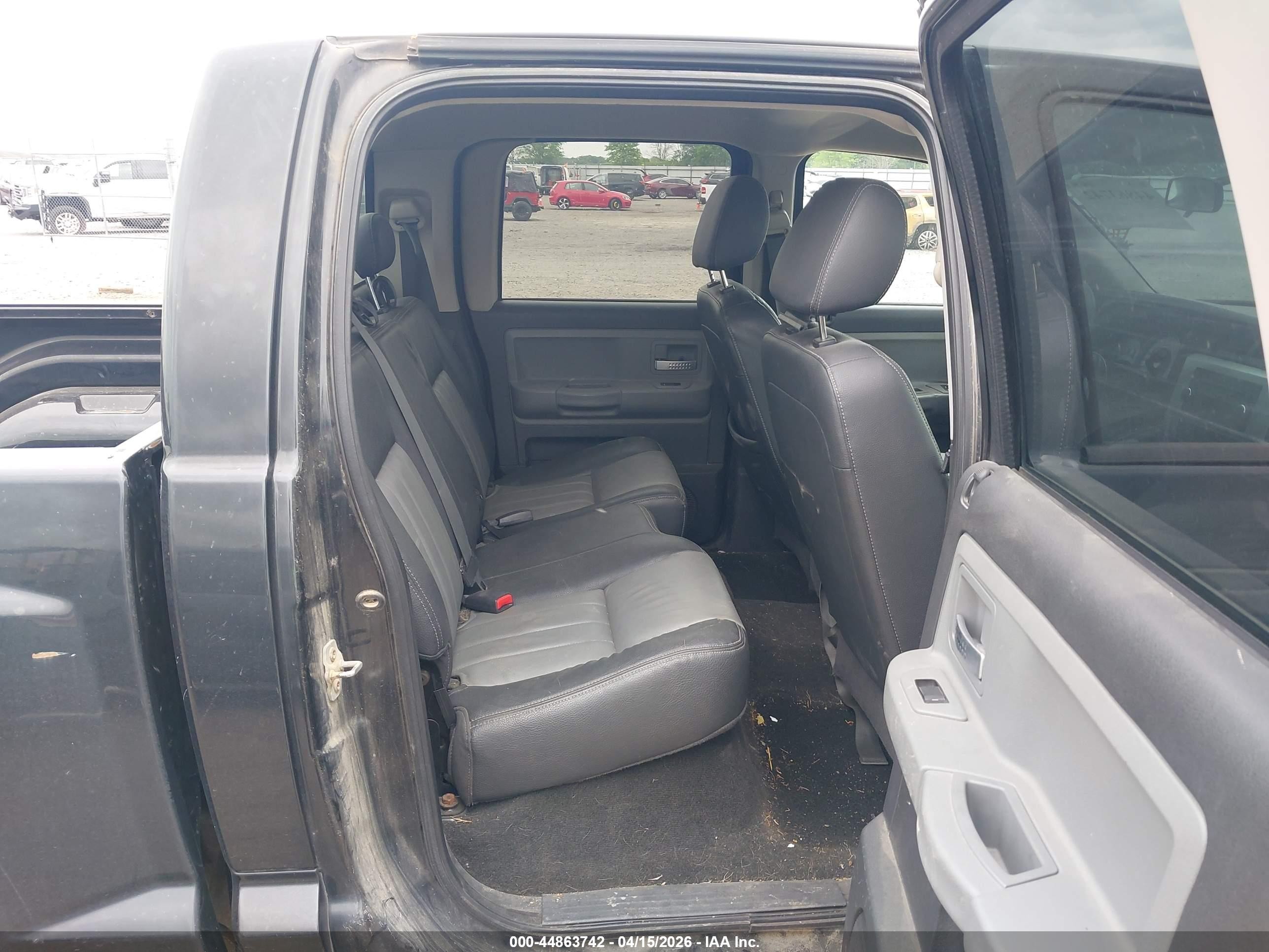2008 Dodge Dakota Laramie Черный vin: 1D7HW58N88S602682
