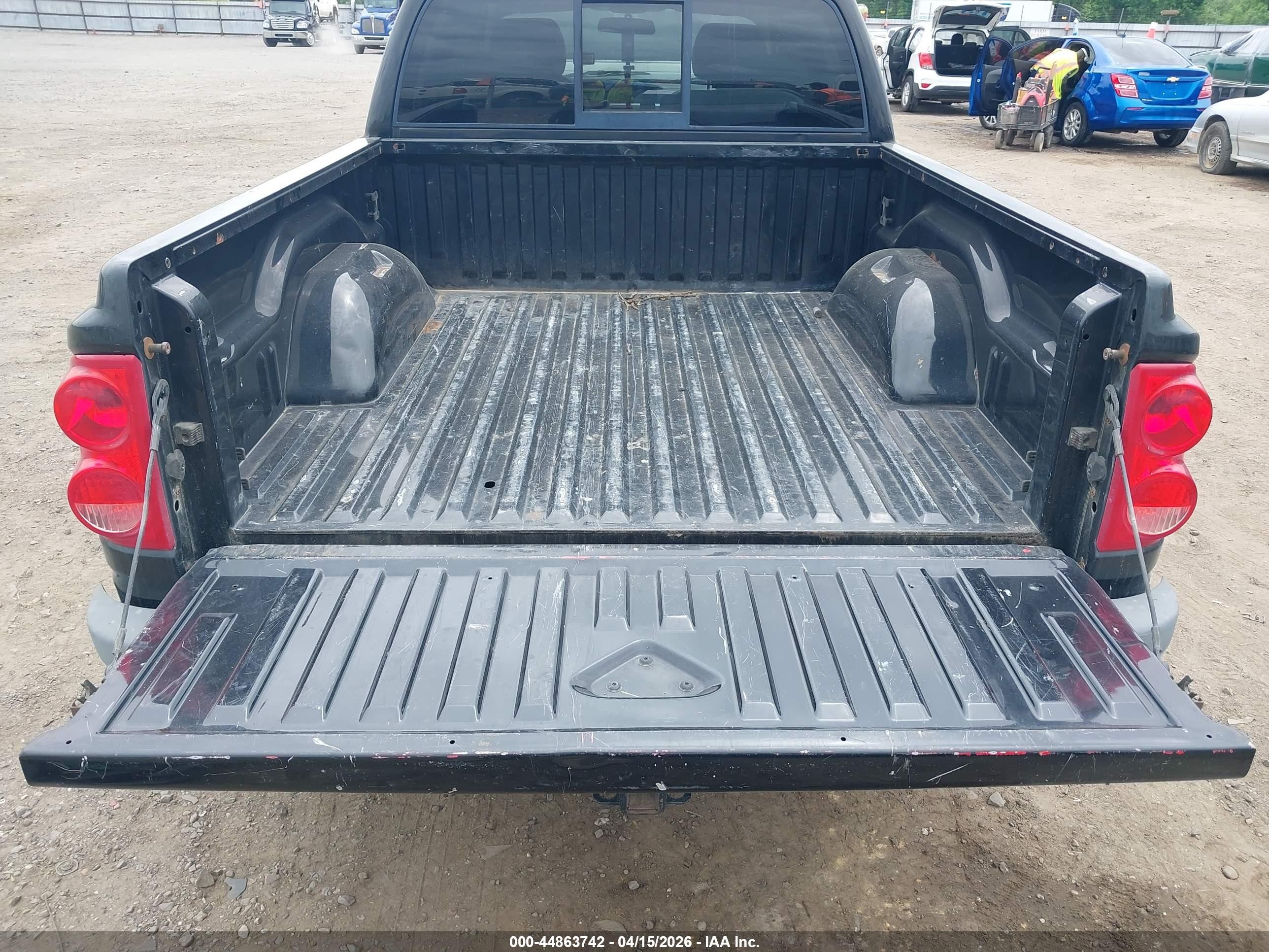 2008 Dodge Dakota Laramie Черный vin: 1D7HW58N88S602682