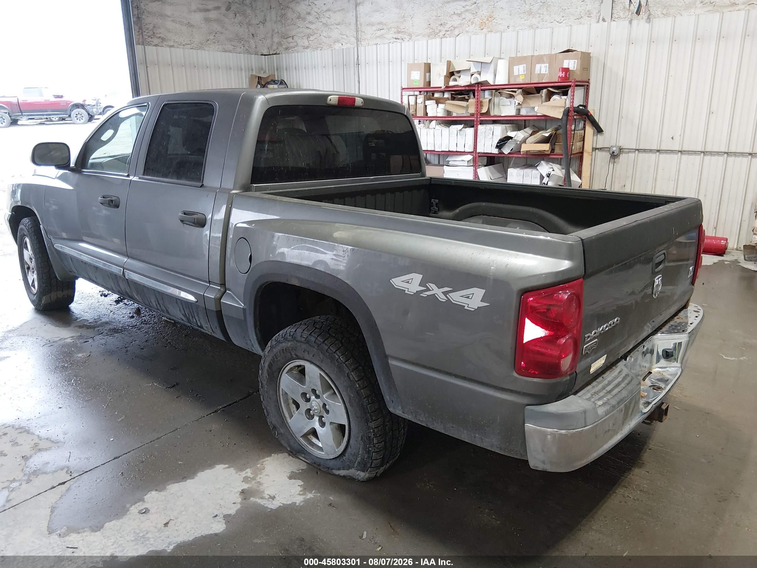 2005 Dodge Dakota Laramie Gray vin: 1D7HW58N95S256914
