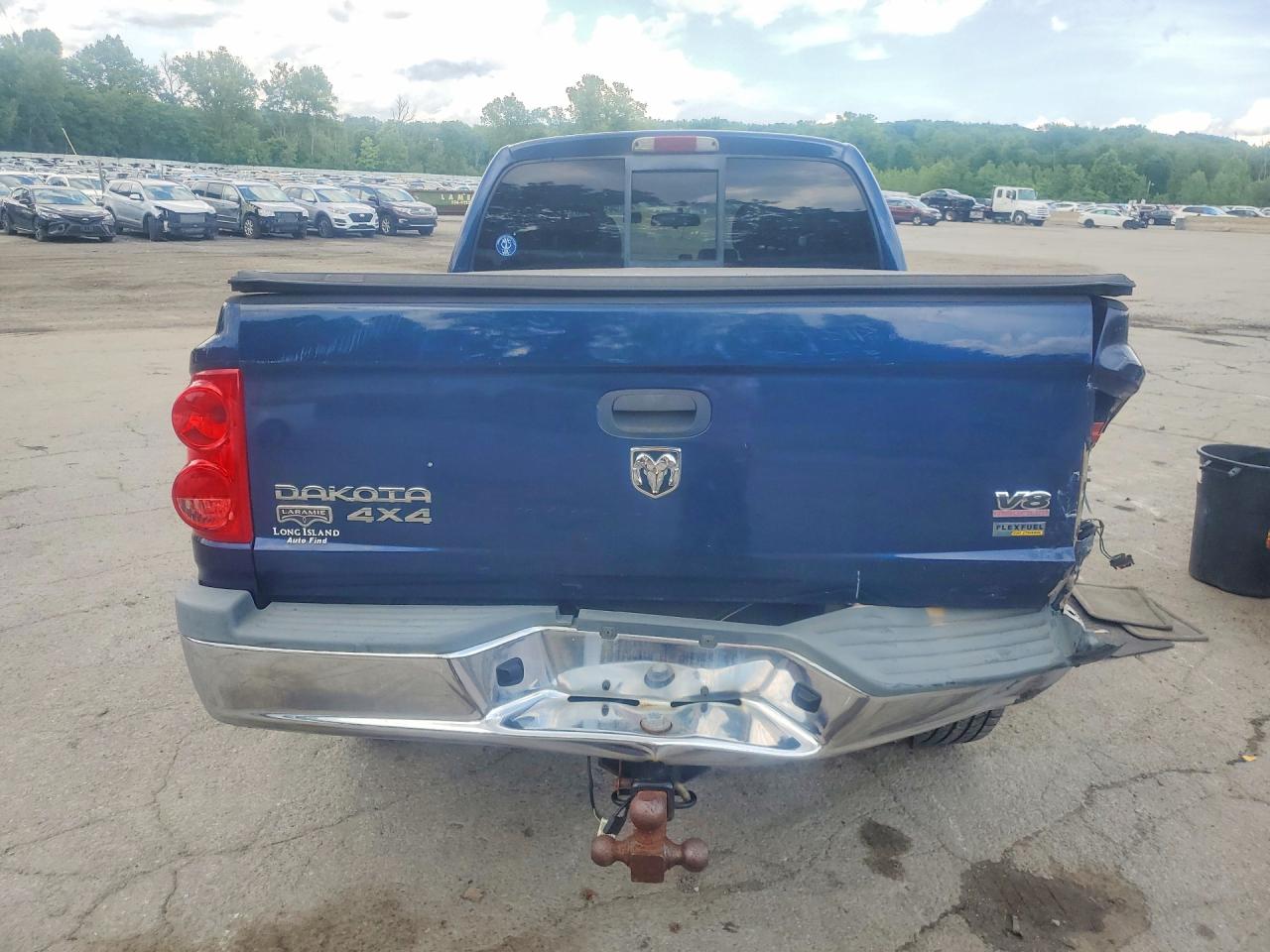 2007 Dodge Dakota Quad Laramie Blue vin: 1D7HW58PX7S185632