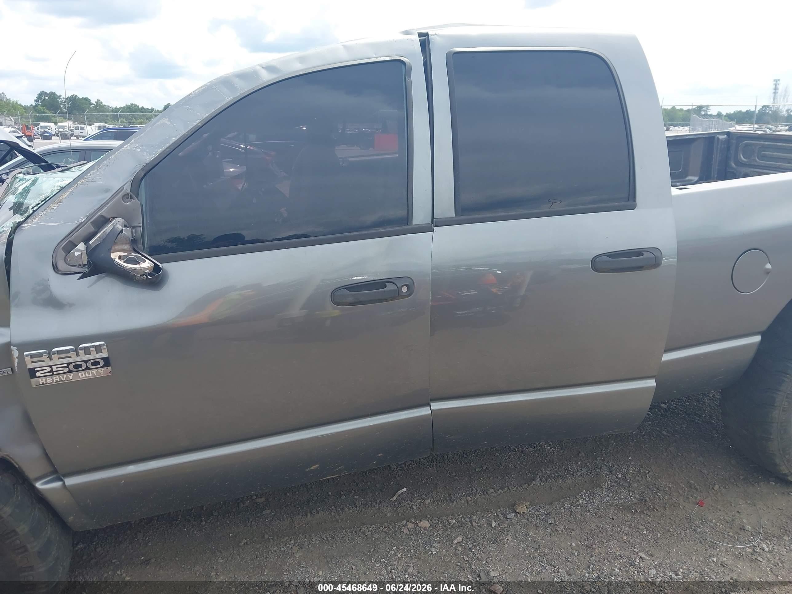 2007 Dodge Ram 2500 Slt/trx4 Off Road/sport/power Wagon Gray vin: 1D7KS28A17J578954
