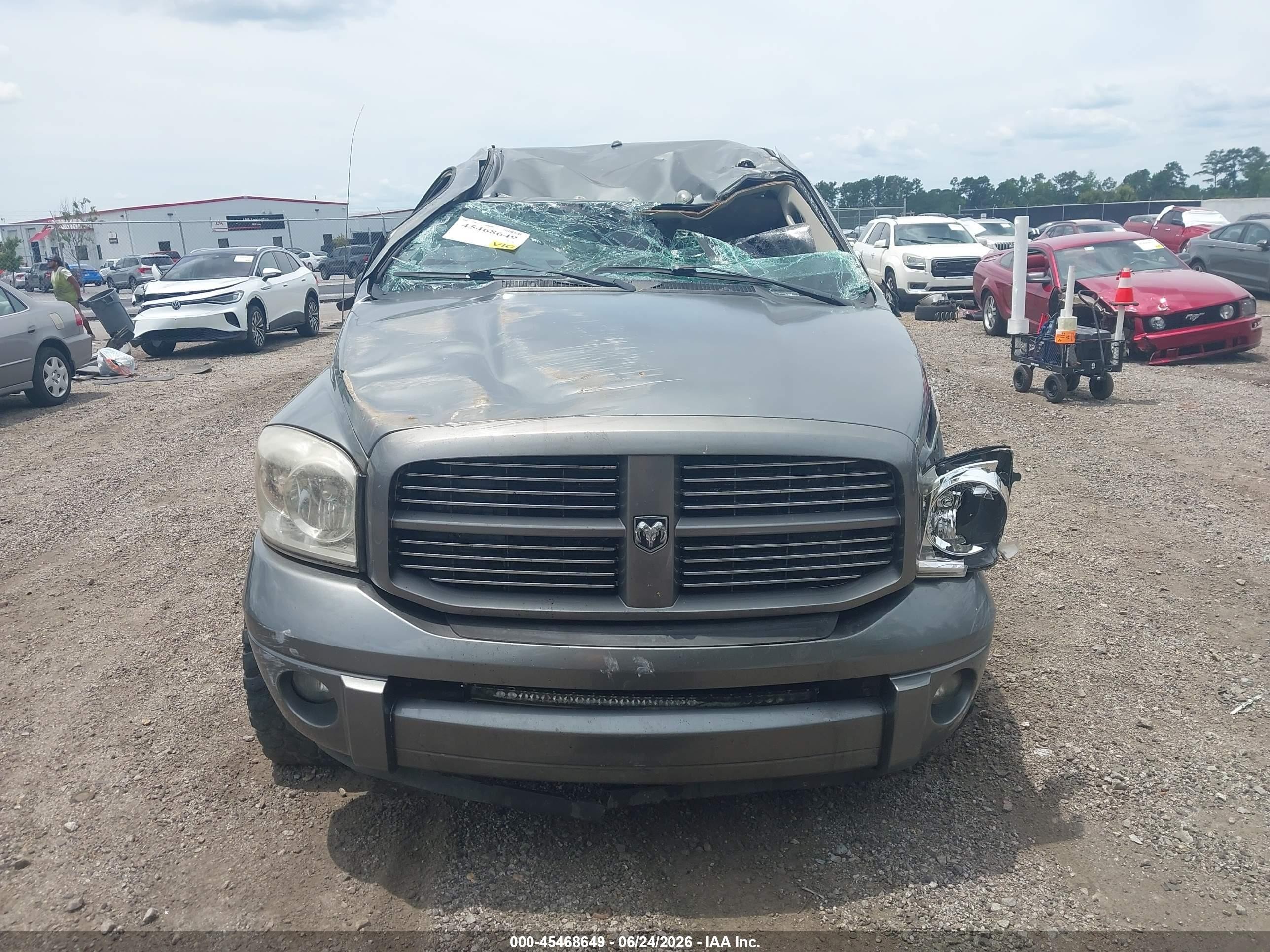 2007 Dodge Ram 2500 Slt/trx4 Off Road/sport/power Wagon Gray vin: 1D7KS28A17J578954