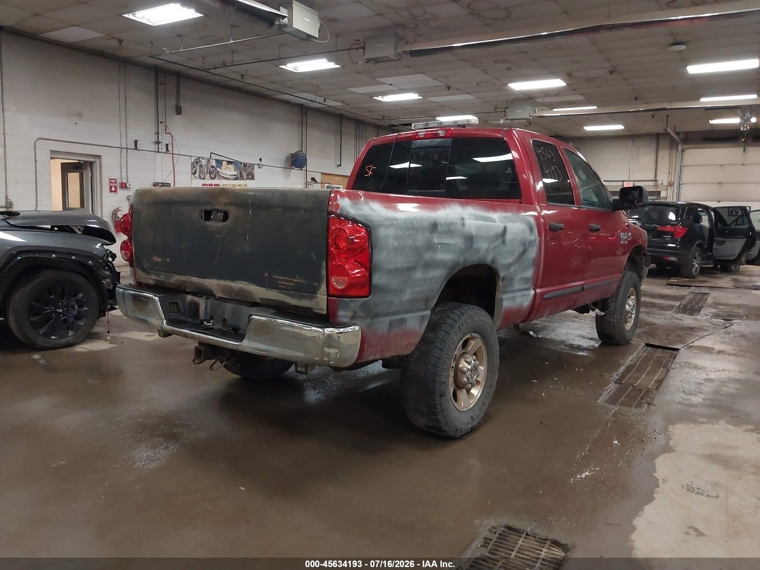 2007 Dodge Ram 2500 Slt/trx4 Off Road/sport/power Wagon Red vin: 1D7KS28A37J607094