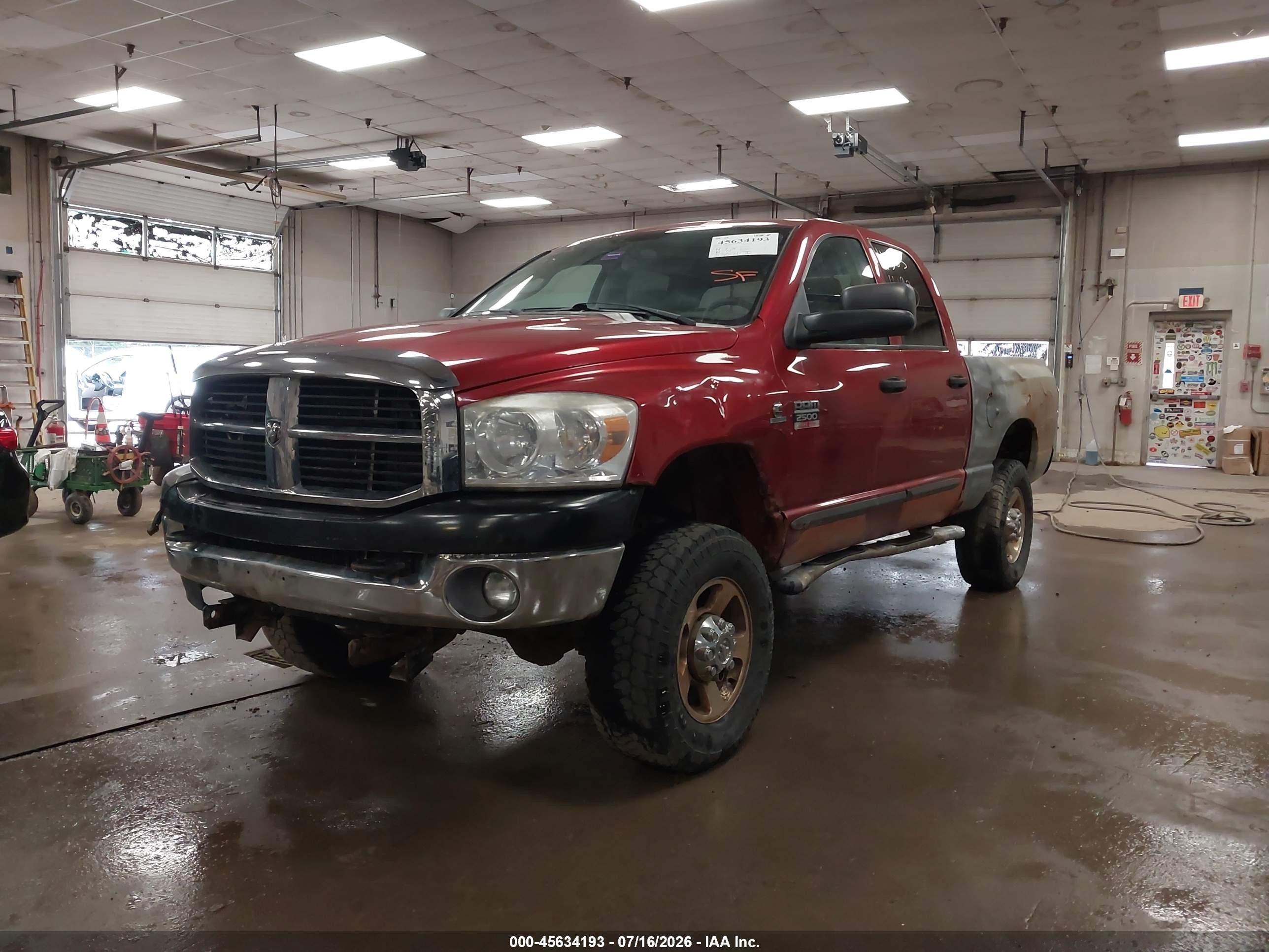 2007 Dodge Ram 2500 Slt/trx4 Off Road/sport/power Wagon Red vin: 1D7KS28A37J607094