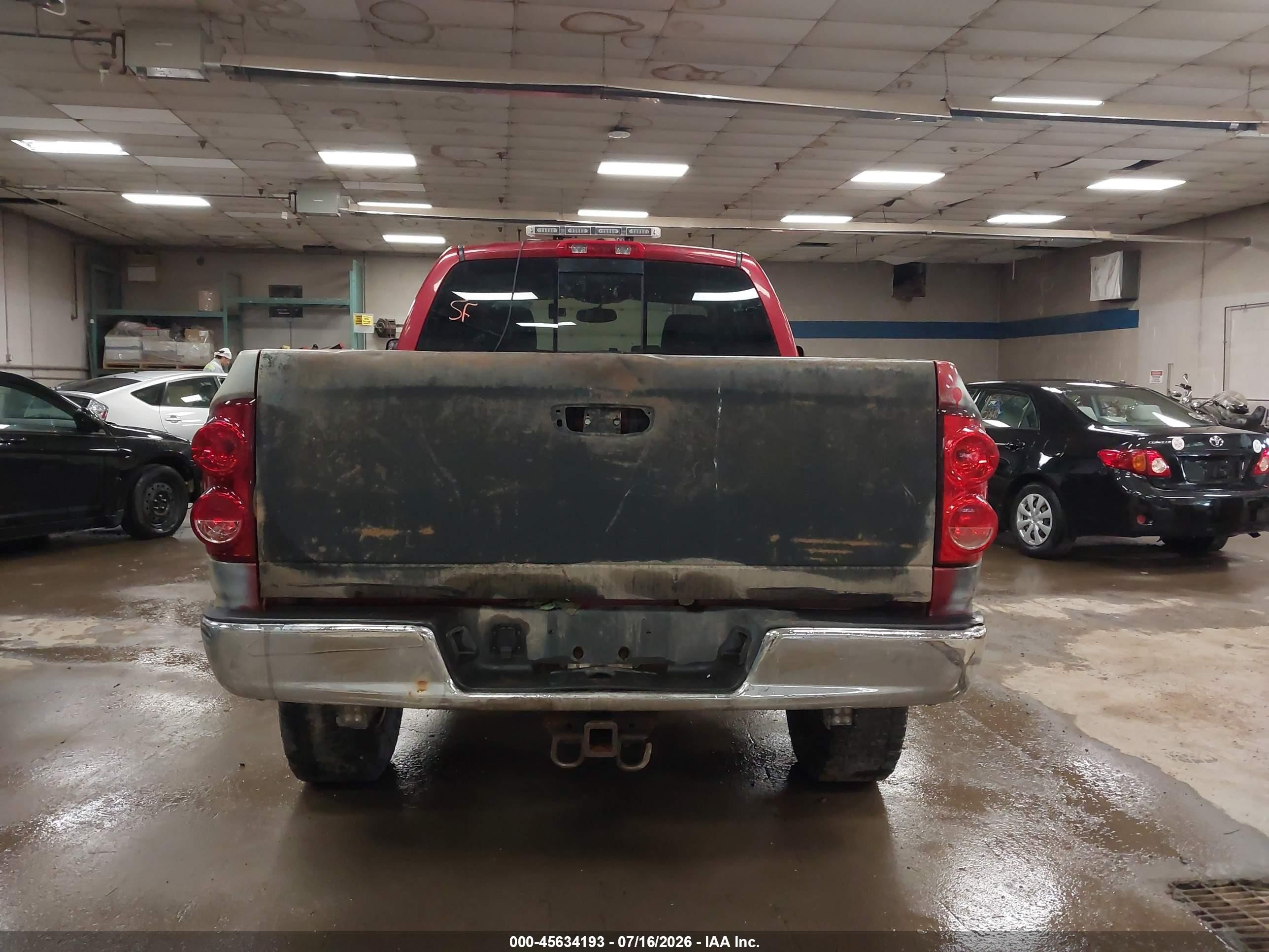 2007 Dodge Ram 2500 Slt/trx4 Off Road/sport/power Wagon Red vin: 1D7KS28A37J607094