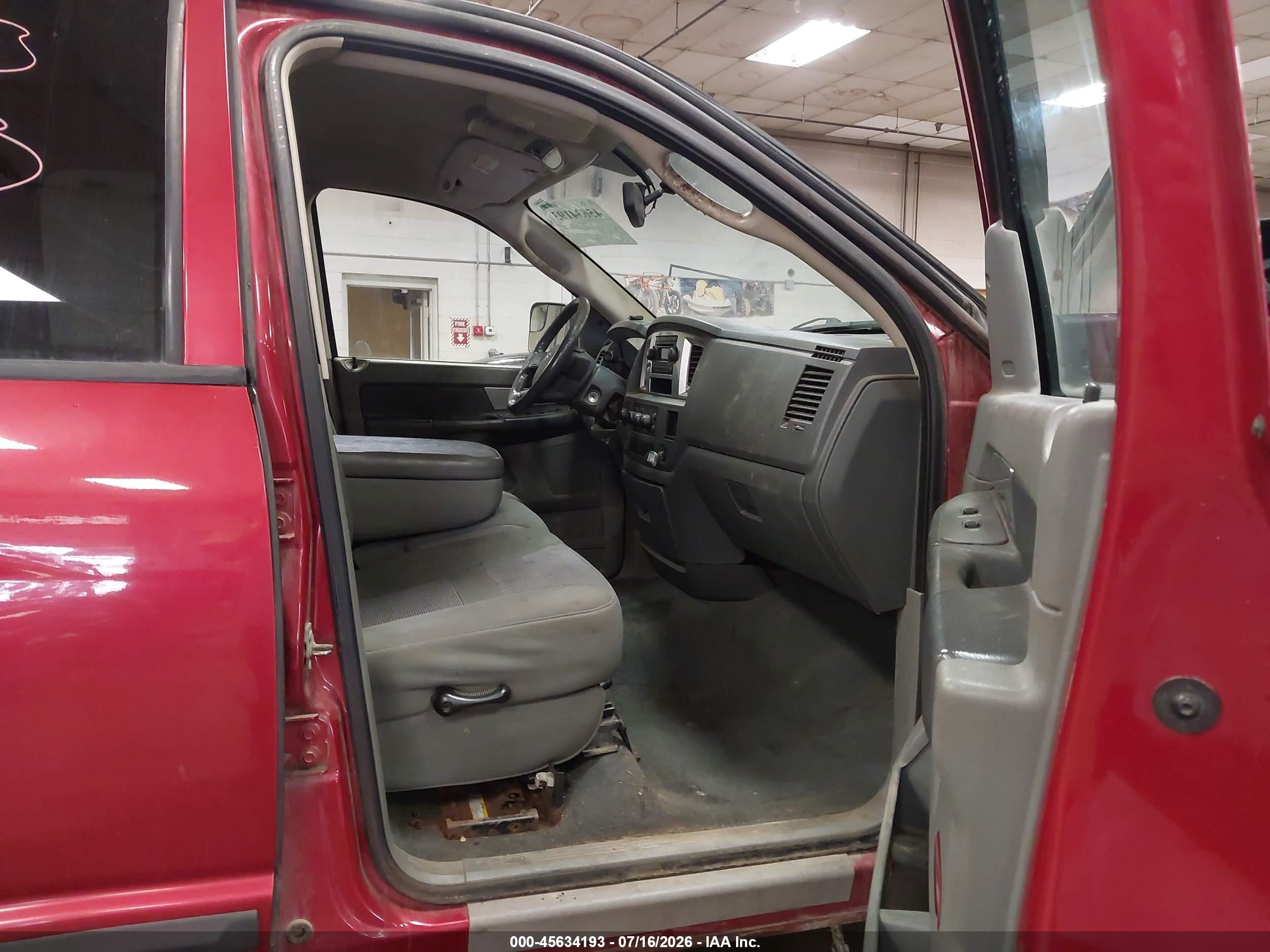 2007 Dodge Ram 2500 Slt/trx4 Off Road/sport/power Wagon Red vin: 1D7KS28A37J607094